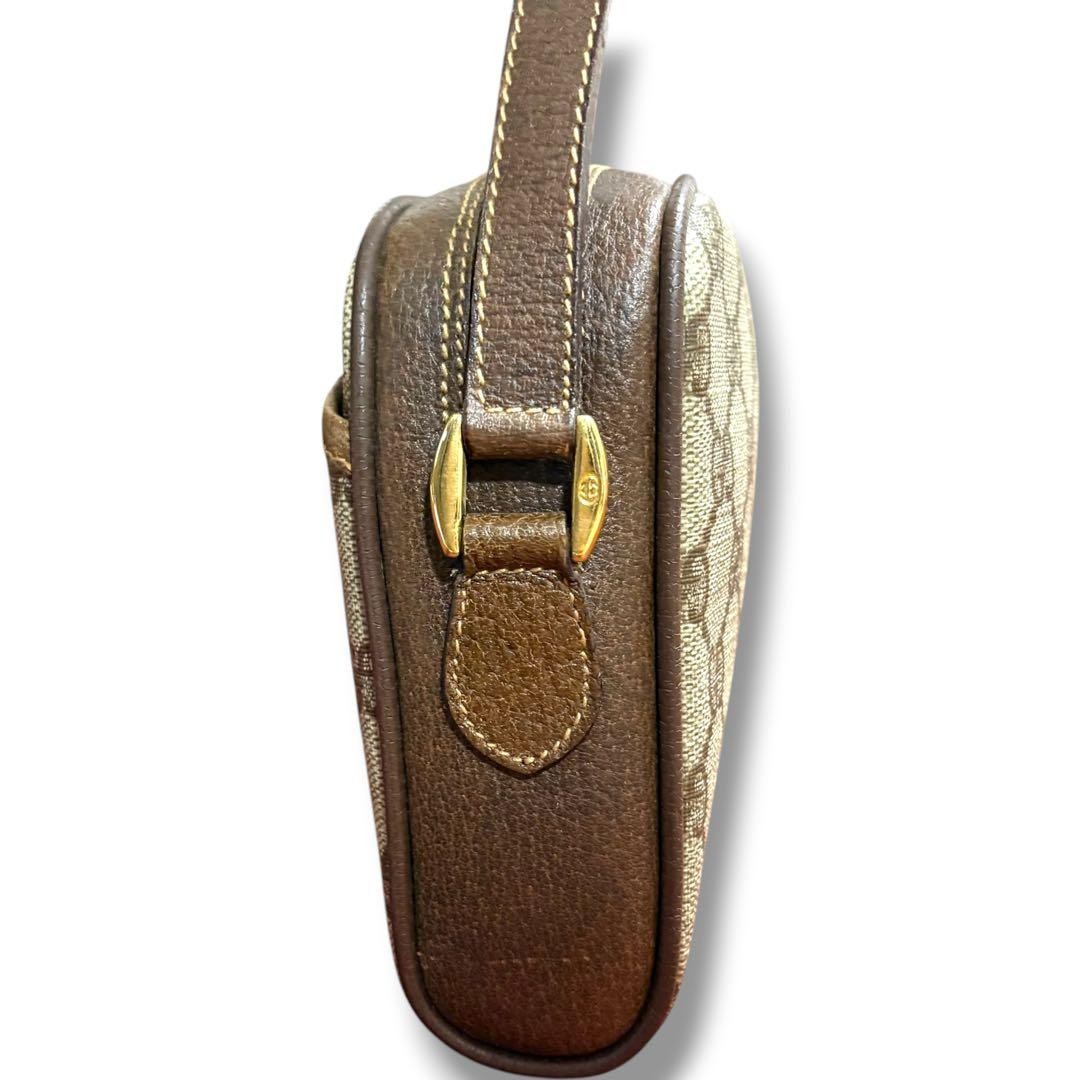 GUCCI Old Gucci Shoulder Bag GG Supreme PVC Leather 14.5in