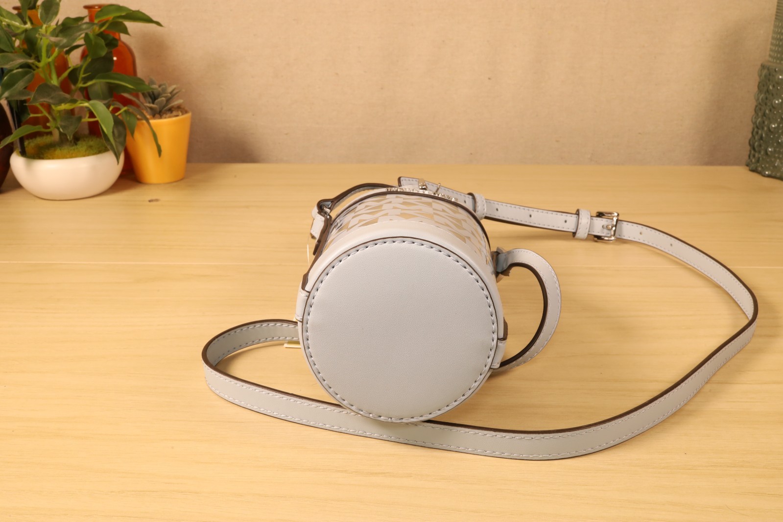 Michael Kors Pale Ocean Water Bottle Crossbody Holder New with Tags