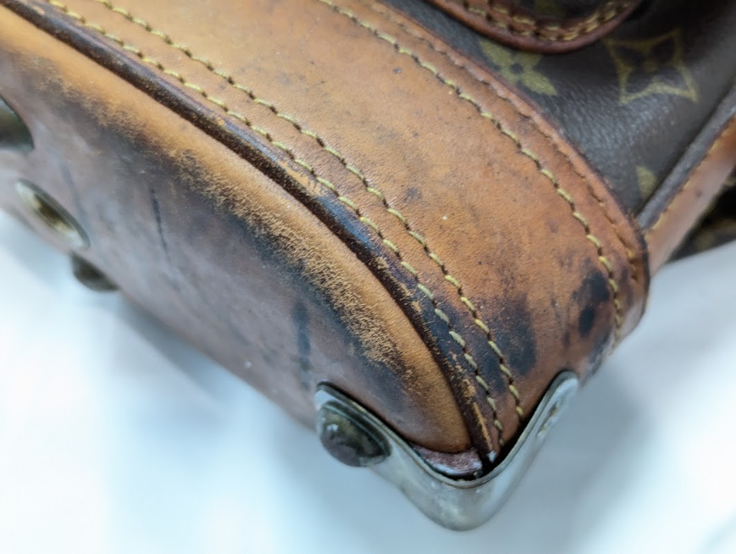LOUIS VUITTON Monogram Sac de Golf Bag Club Head Cover Brown M58220 Vintage Auth