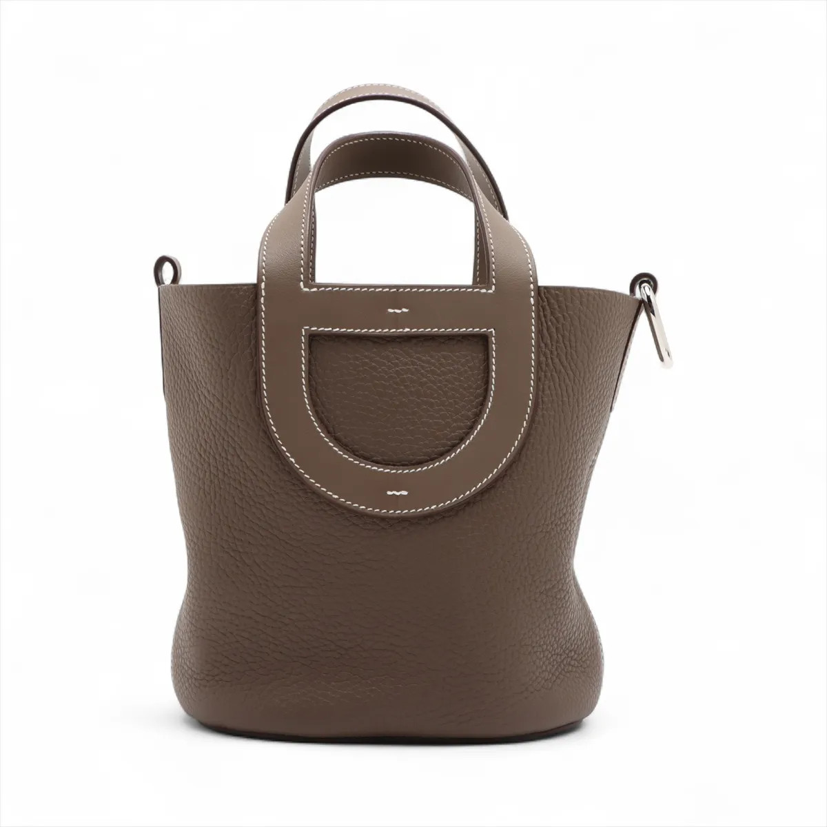 Hermès In the loop 18 Taurillon Clemence Etoupe Silver Metal Fittings U: 2022