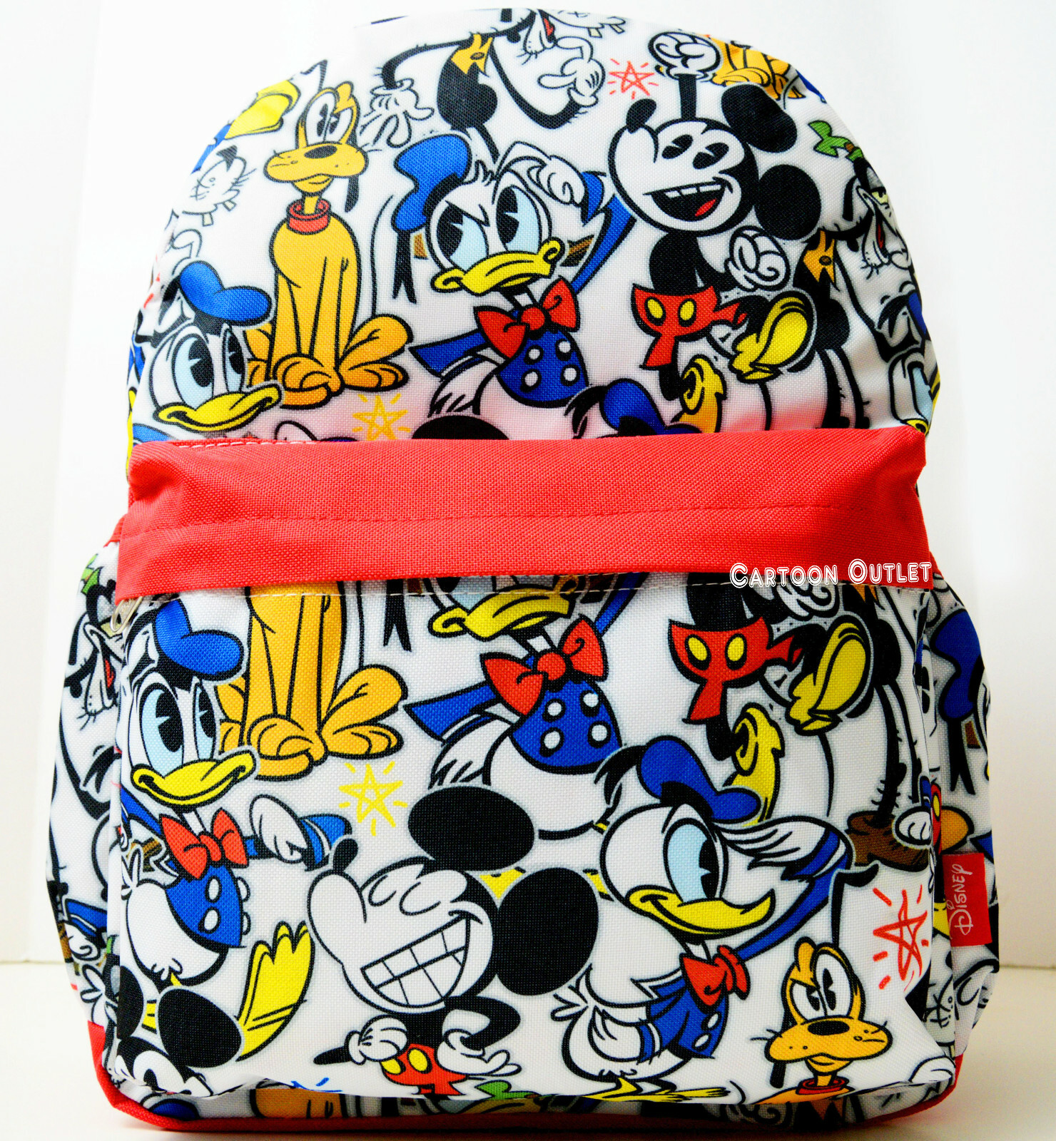 Disney Mickey Mouse All Over Print Large Backpack 16″ Book Bag Birthday Gift New