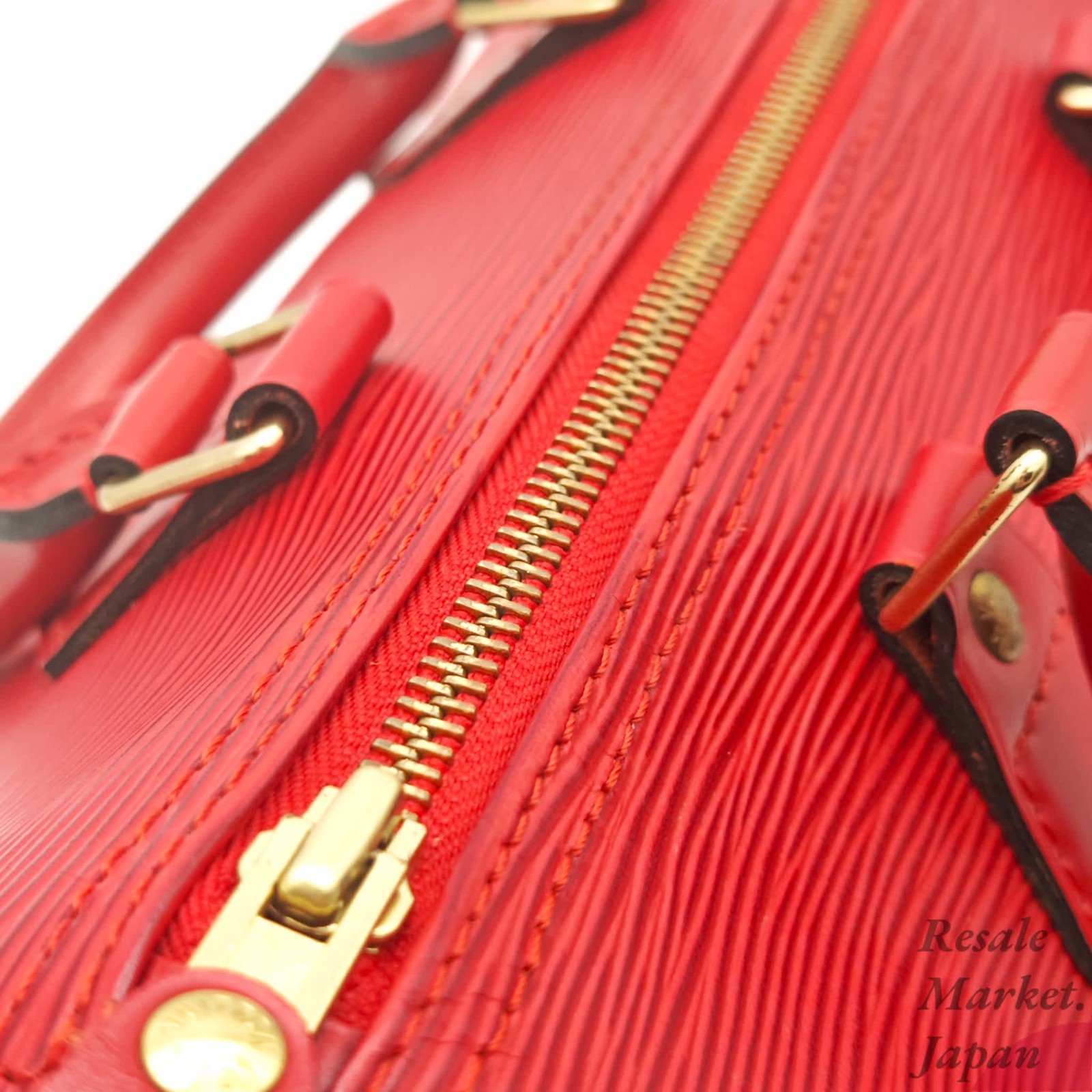 Louis Vuitton Speedy 25 Red Epi Leather M43017 Handbag Vintage France LV Auth