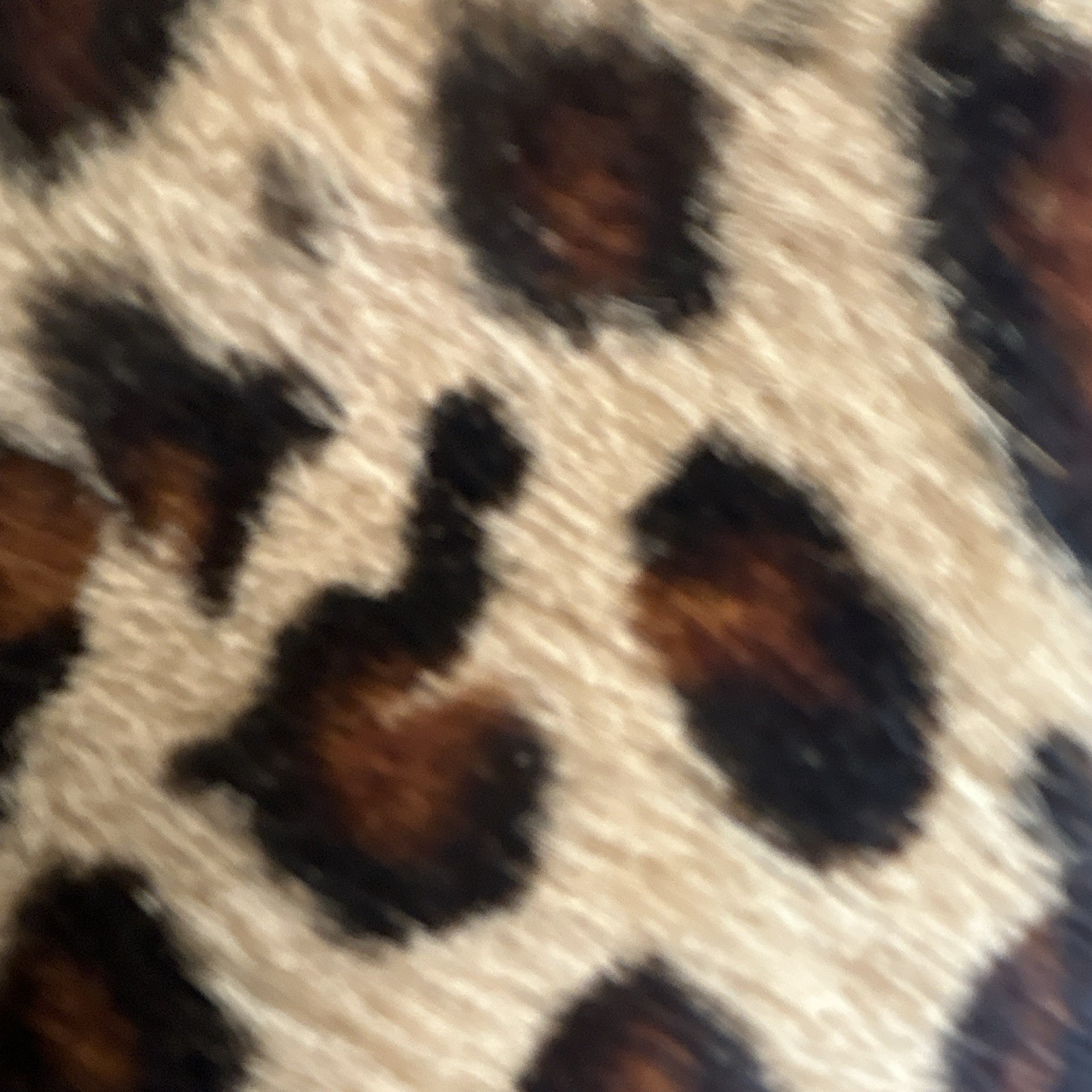 DKNY Leopard Animal Print Drawstring Shoulder Bag Tassel Logo w/ Dust Bag