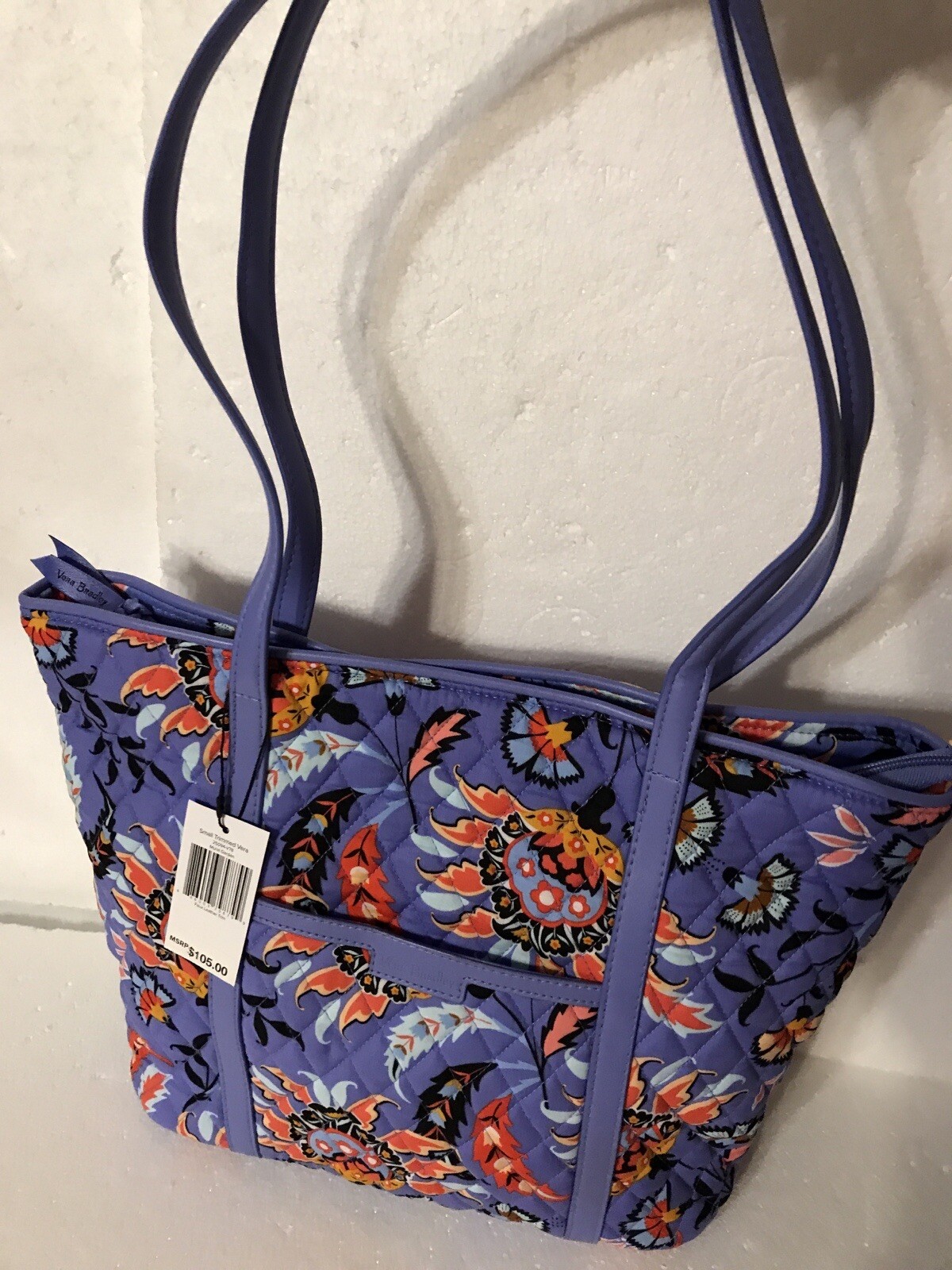 Vera Bradley Mural Garden Small Trimmed Tote & Accordion Wallet NWT