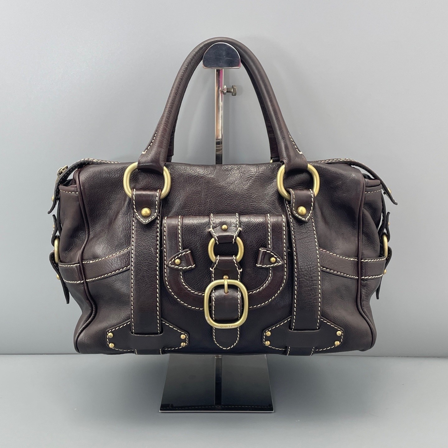 Celine Pre-Owned Authentic Satchel Black 31*19*14cm Free Tracked Shipping