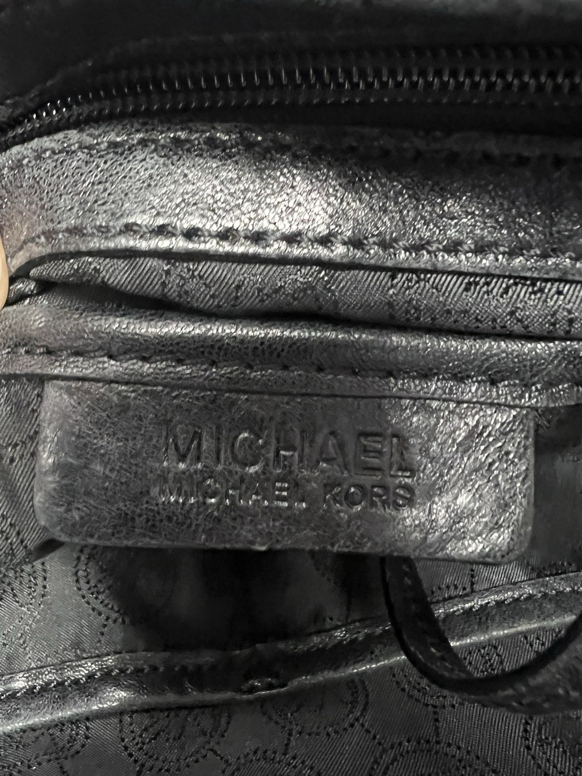 Michael Kors Stanthorpe Black Supple Tumbled Leather Gold Hardware Hobo Bag