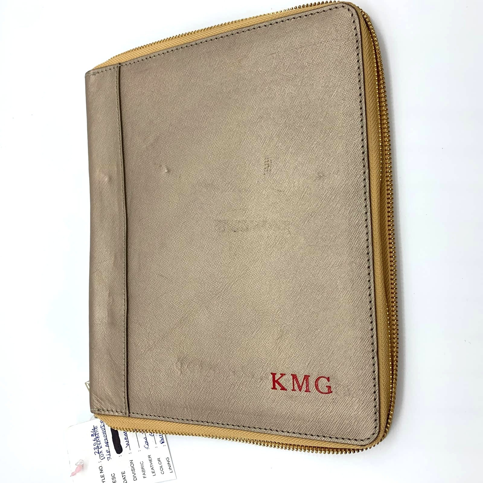 Banana Republic Tablet Case Zip Around Small Bag Gold Color