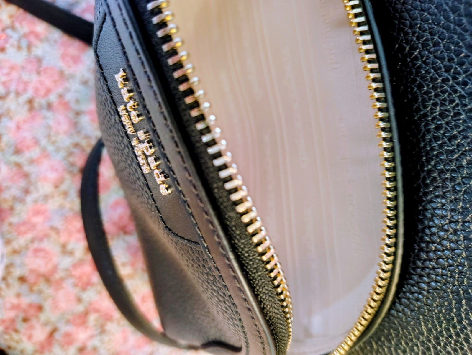 kate spade new york Leila Backpack NWT $298 Black Pebbled Leather