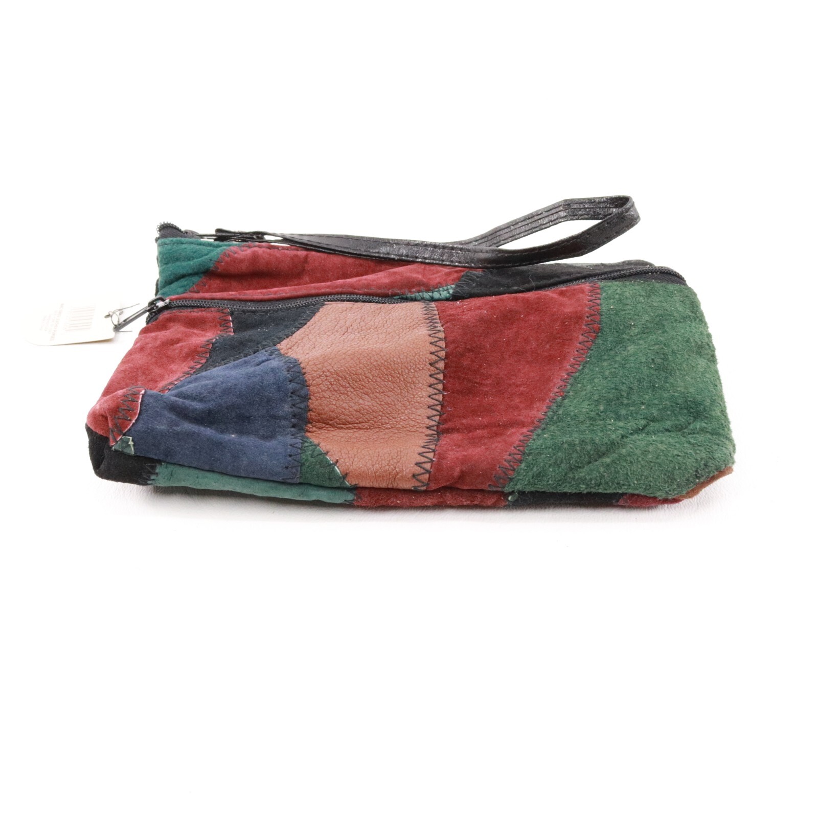 Mac Swed Leather Handbag Women Mini Multicolor Suede Patch Purse Clutch Bag