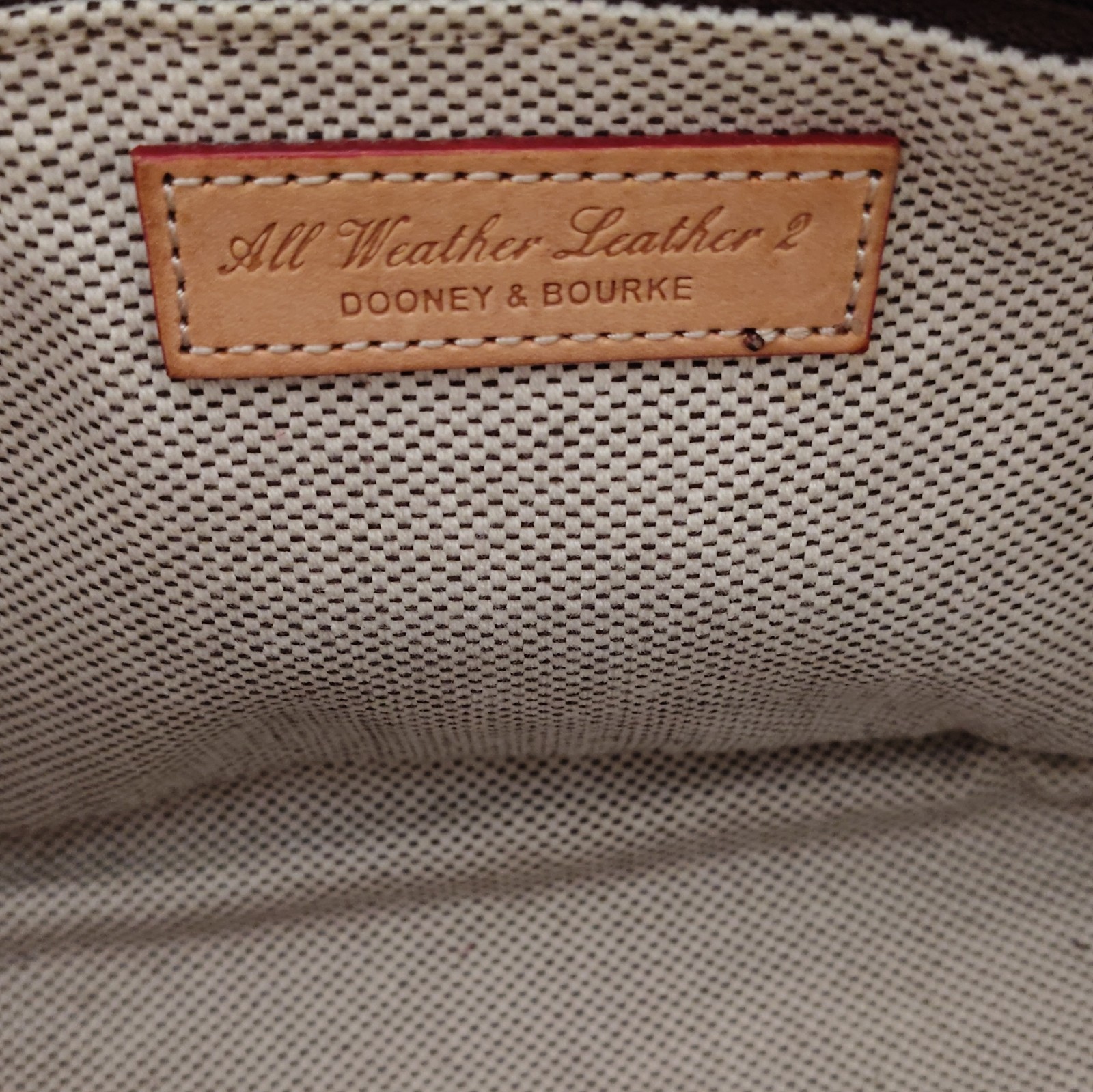 dooney & bourke all weather leather pink pebbled shoulder bag zip gold hardware