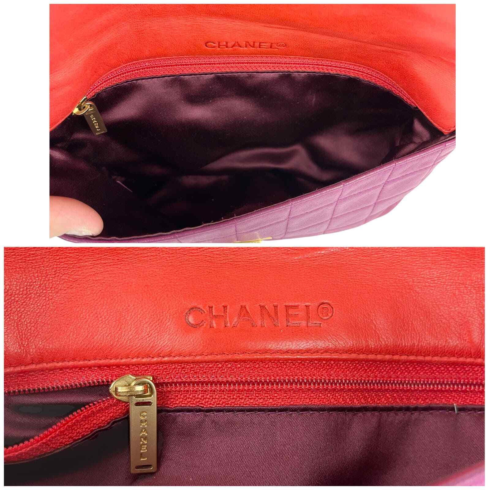 CHANEL Classic Chocolate Bar Reissue Double Pocket Flap Bag Vintage