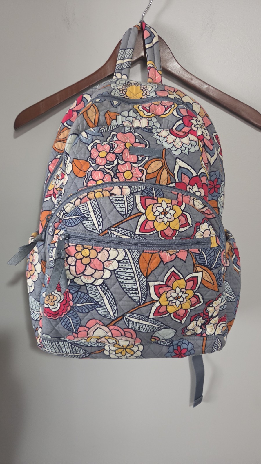 Vera Bradley Quilted Essential Compact Backpack 18 Inches Evening Tropical