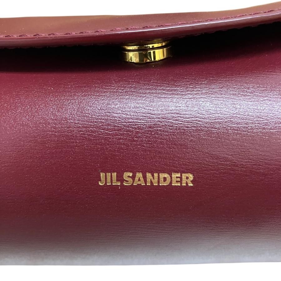 JIL SANDER Bag: Cannolo Mini Wine Red W22H10D9cm w/o accessories;
