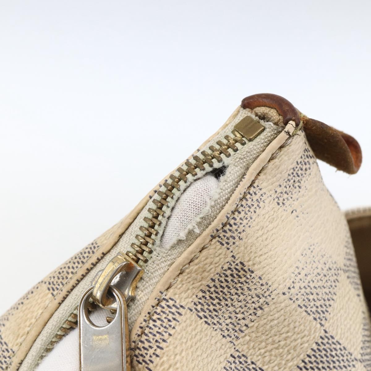LOUIS VUITTON Damier Azur Totally PM Tote Bag N41280 LV Auth 164898