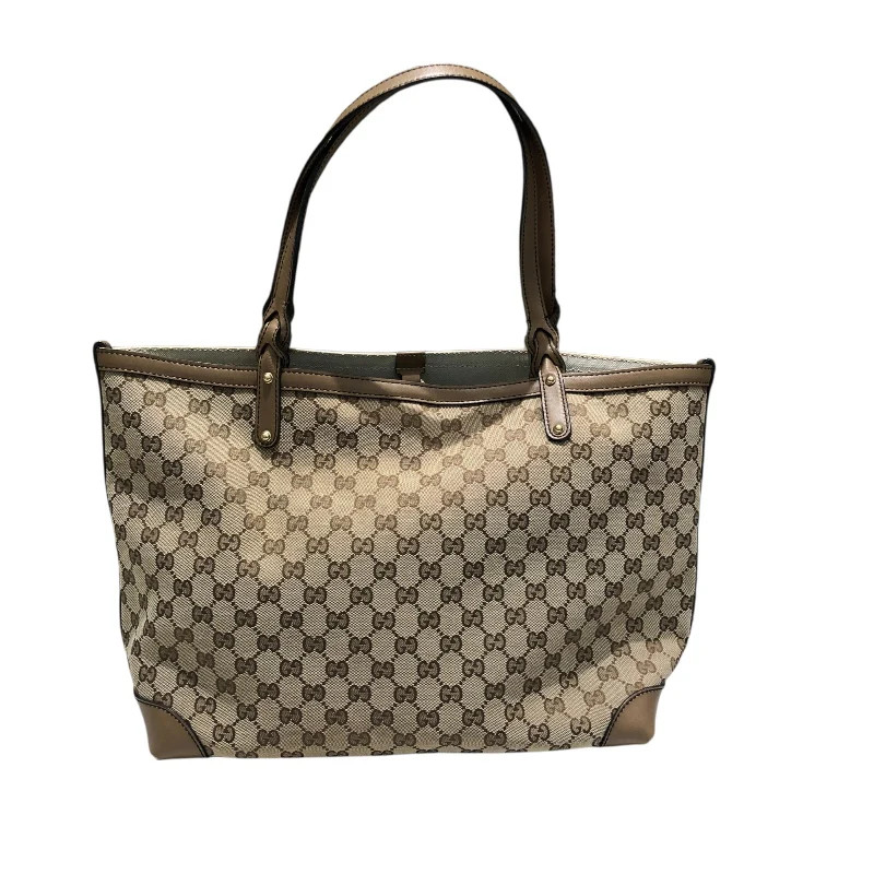 GUCCI GG Canvas Tote Bag Brown Canvas Tote 247209 #OKB4201