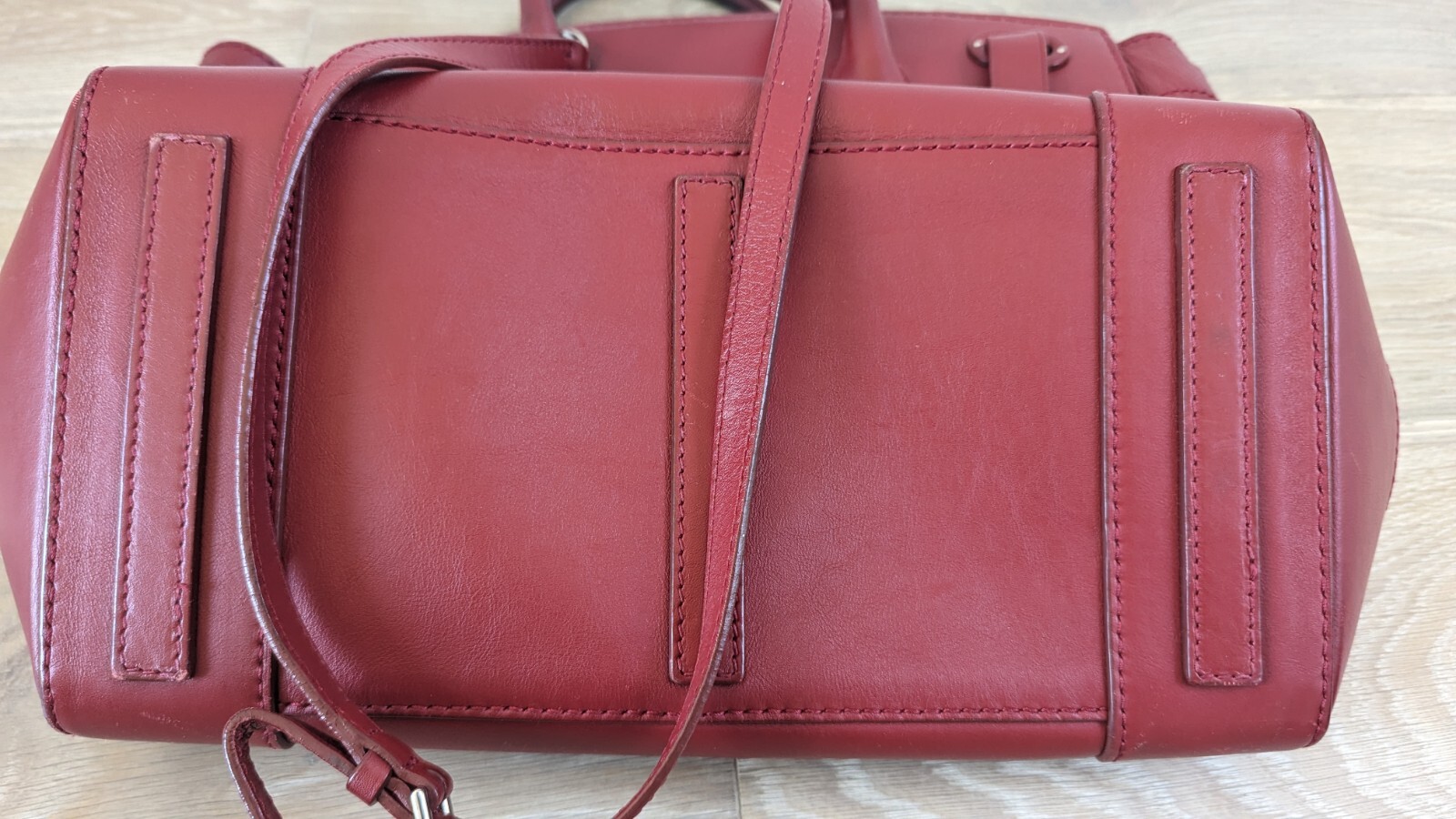 $3500 Ralph Lauren Collection Rare Red Ricky 33 Calfskin Soft Leather Bag Purse