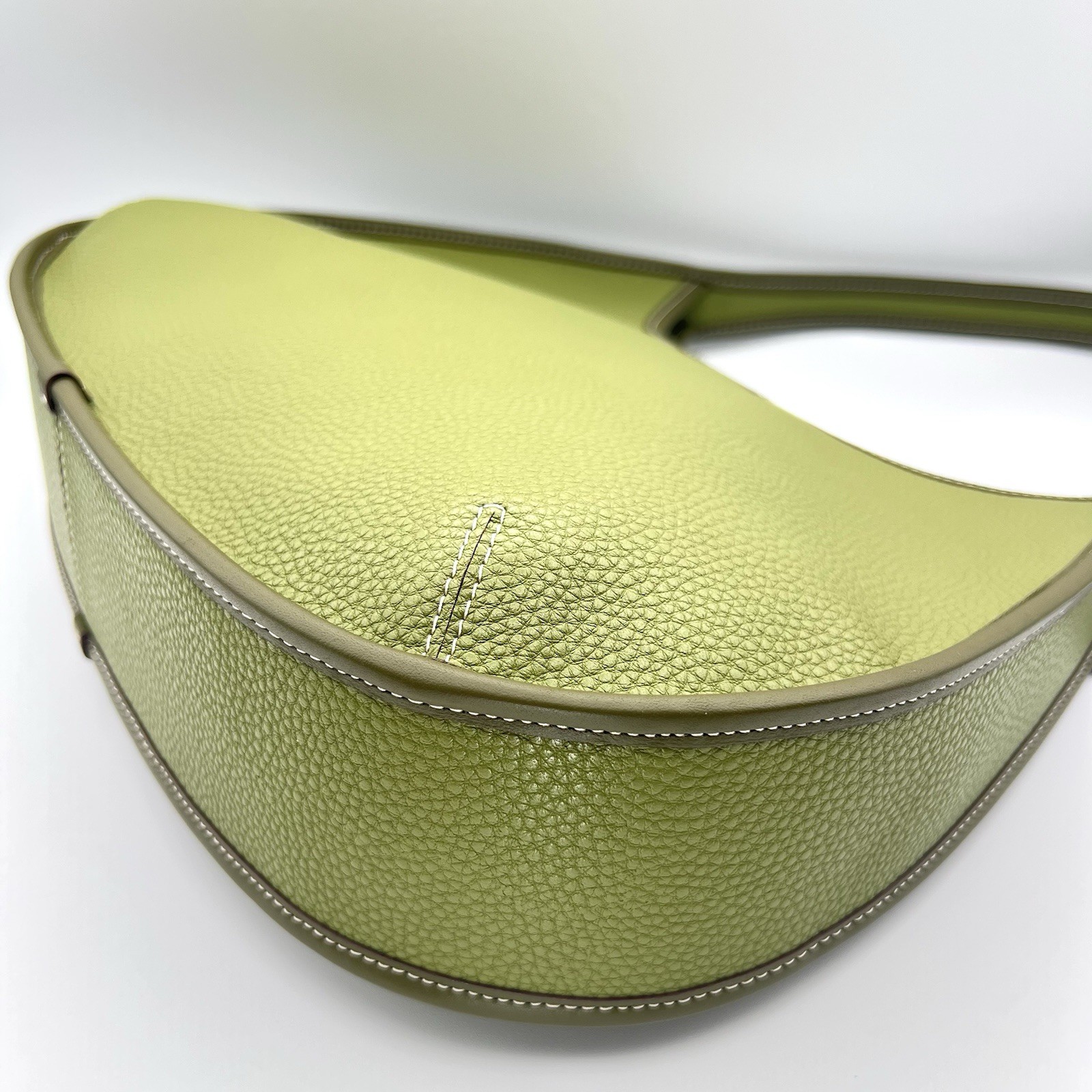 Coach Coachtopia Large Ergo Bag CQ018 Olive Green Pebbled Leather Digital ID