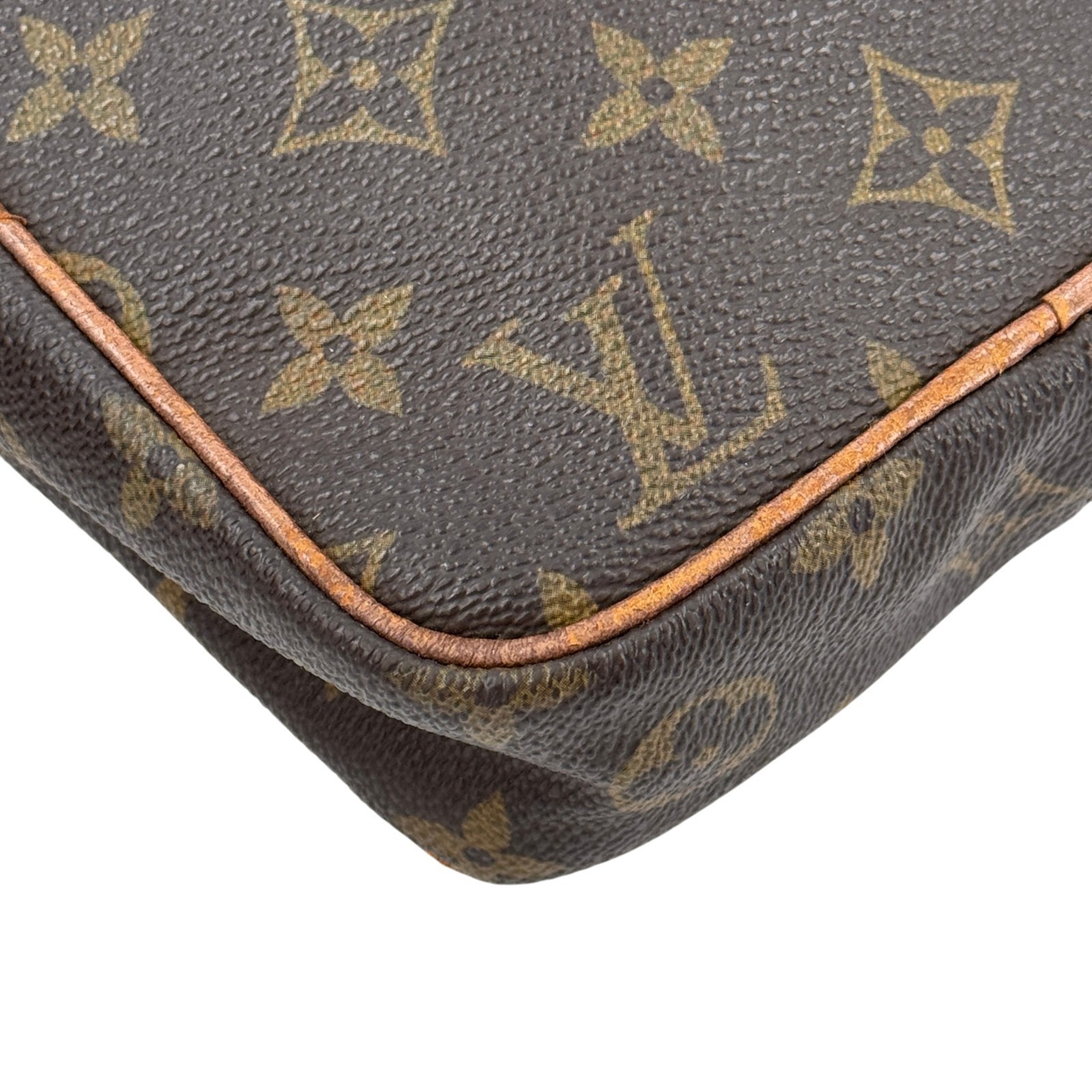 LOUIS VUITTON Old Danube Monogram Canvas Brown Shoulder Bag M3552