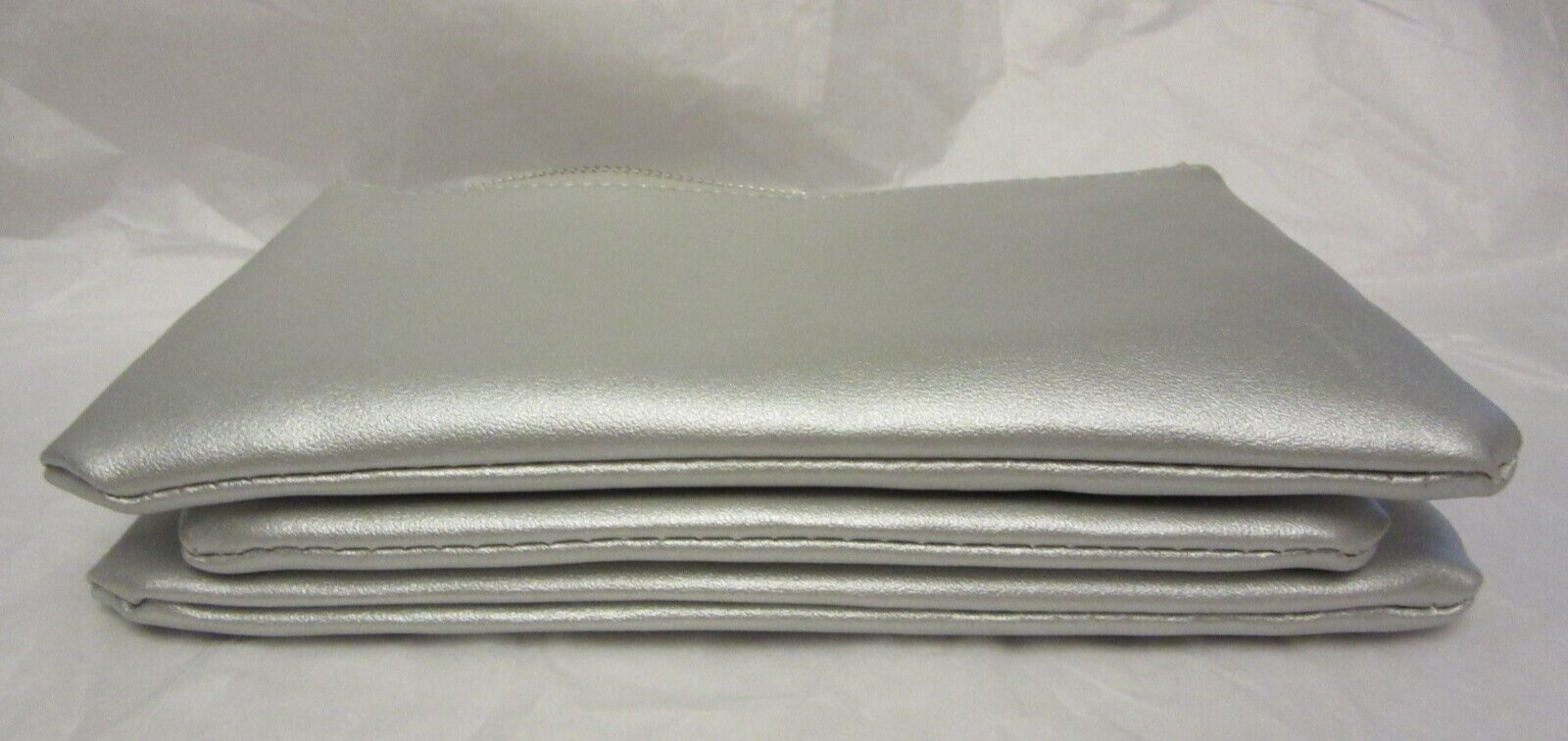 VTG Indigo Soul Purse Silver Clutch Crossbody 3 Pocket Credit Card Slots Unused