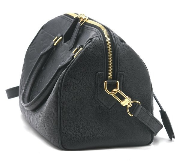 Louis Vuitton Monogram Empreinte Speedy Bandoulière 25 M42401 Black