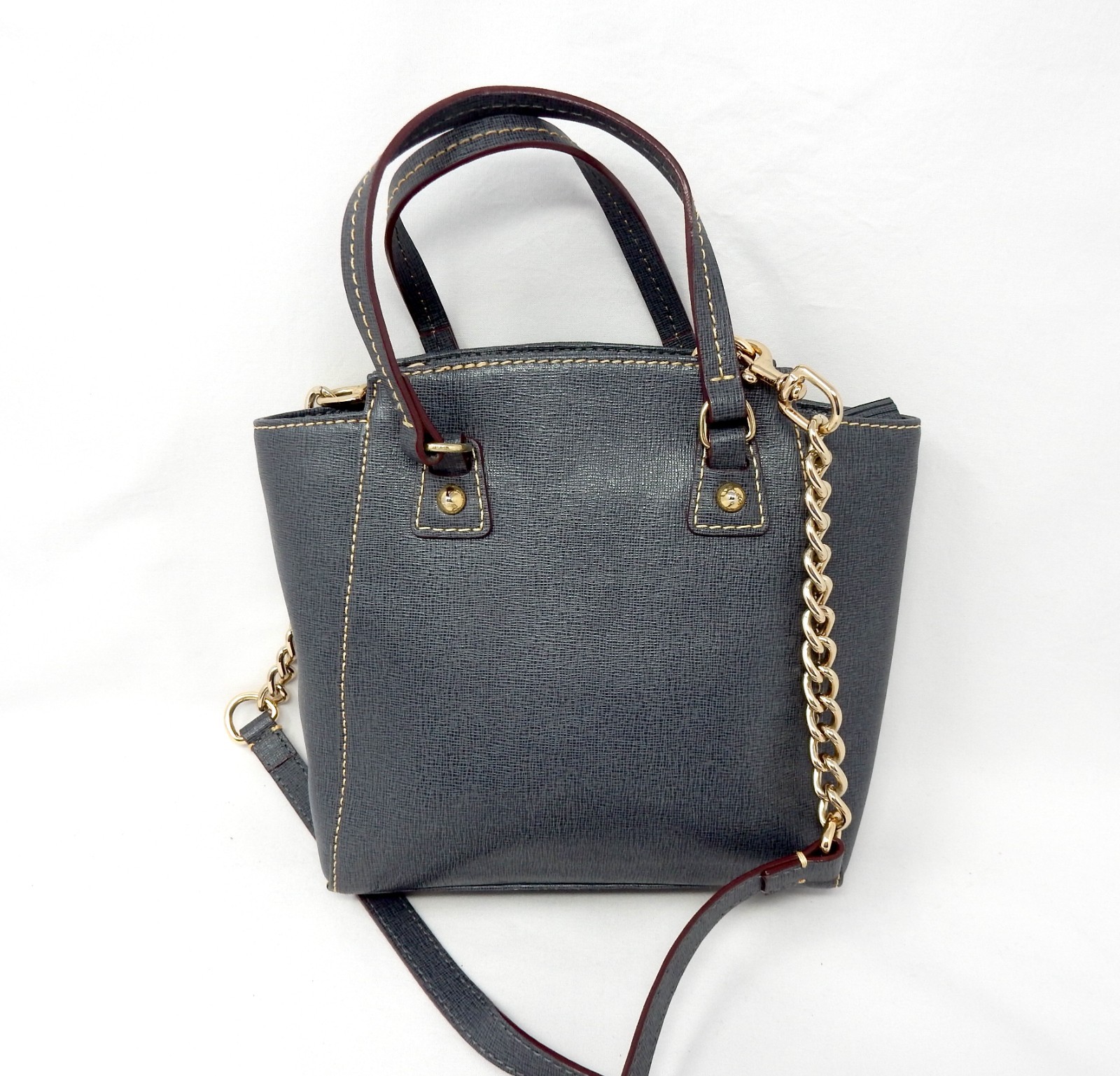 Dooney & Bourke Dark Gray Saffiano Crossbody Bag