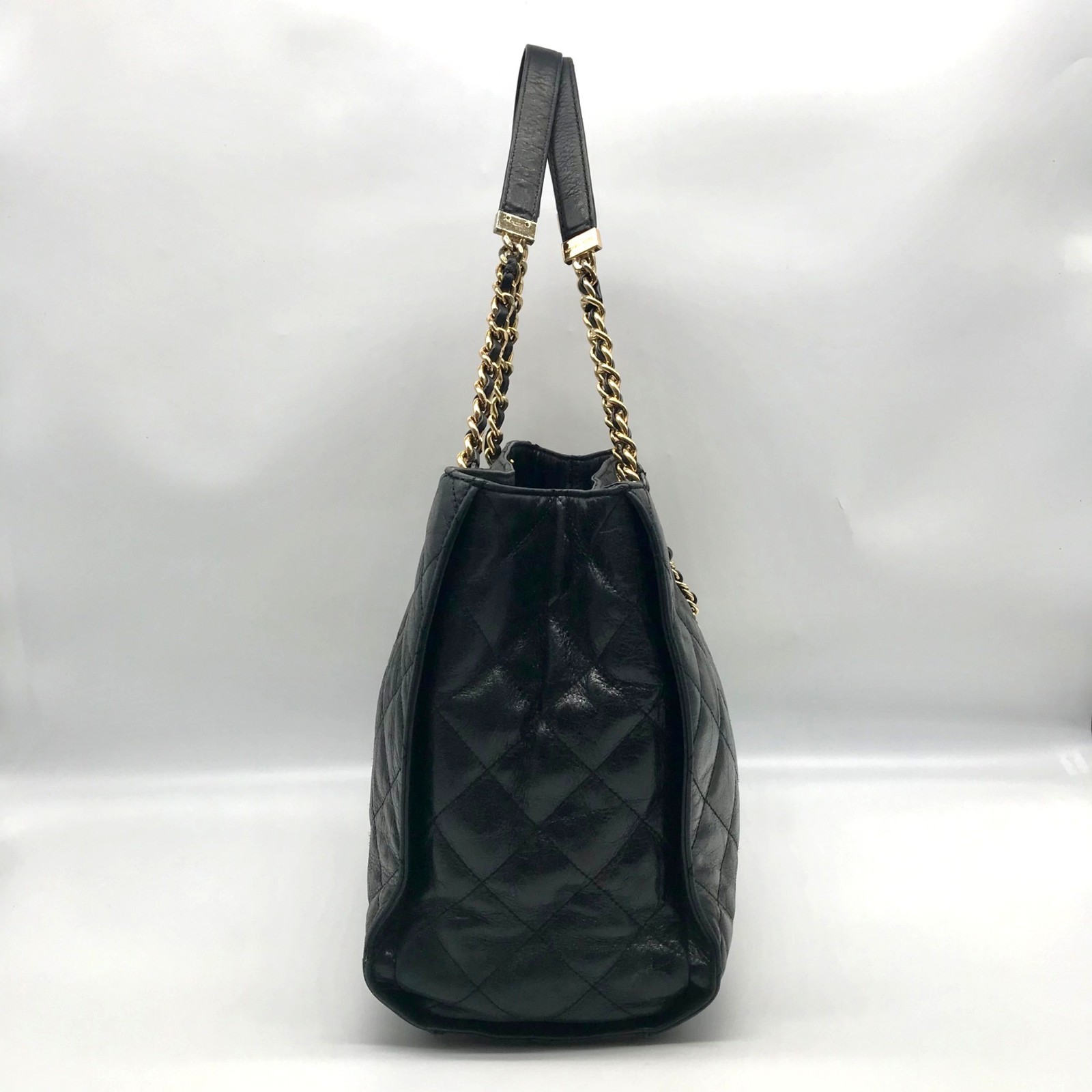 Michael Kors Black Quilted Leather Susannah Shoulder Bag