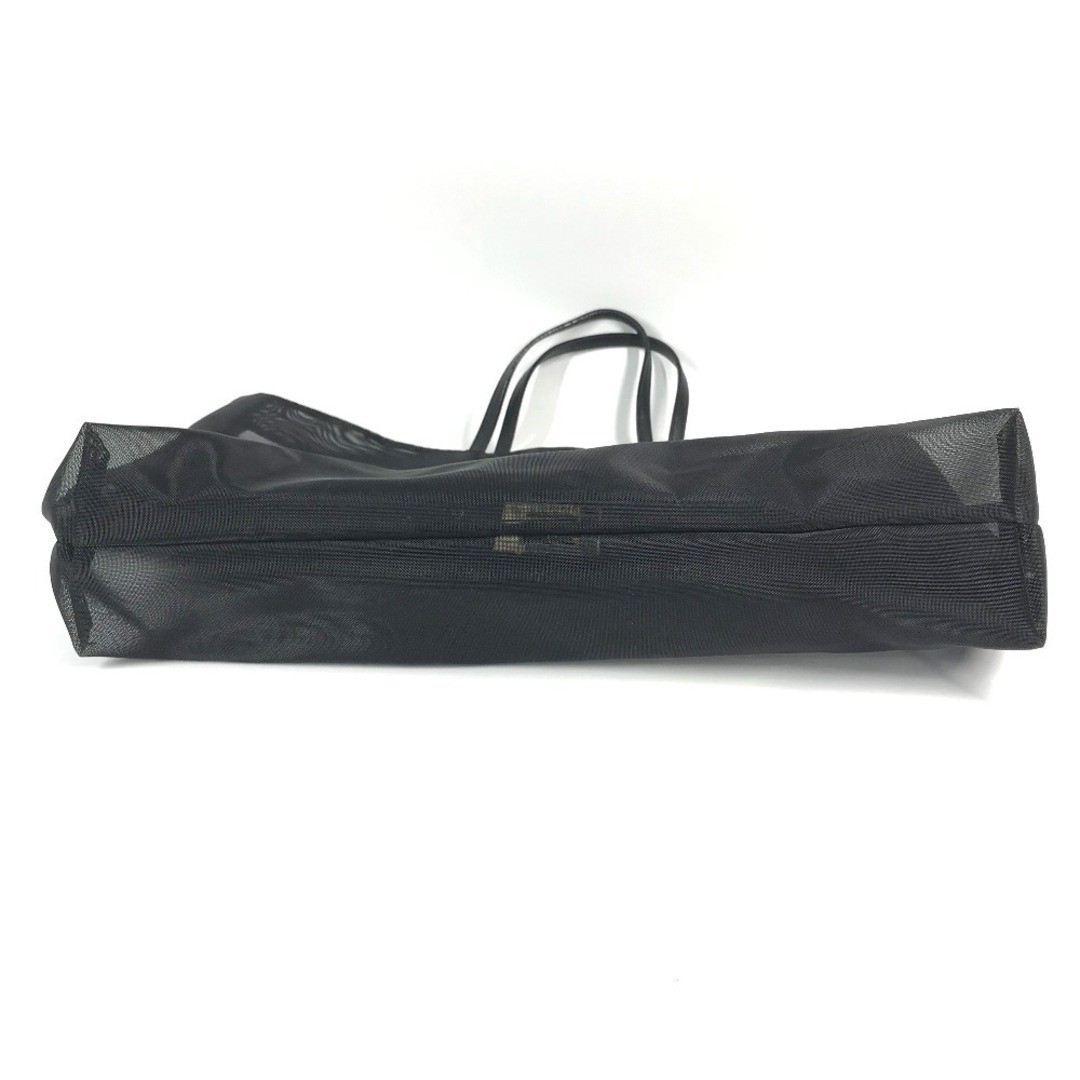 Fendi FF hardware mesh tote bag nylon black 12.2*15.3*4.3 inch