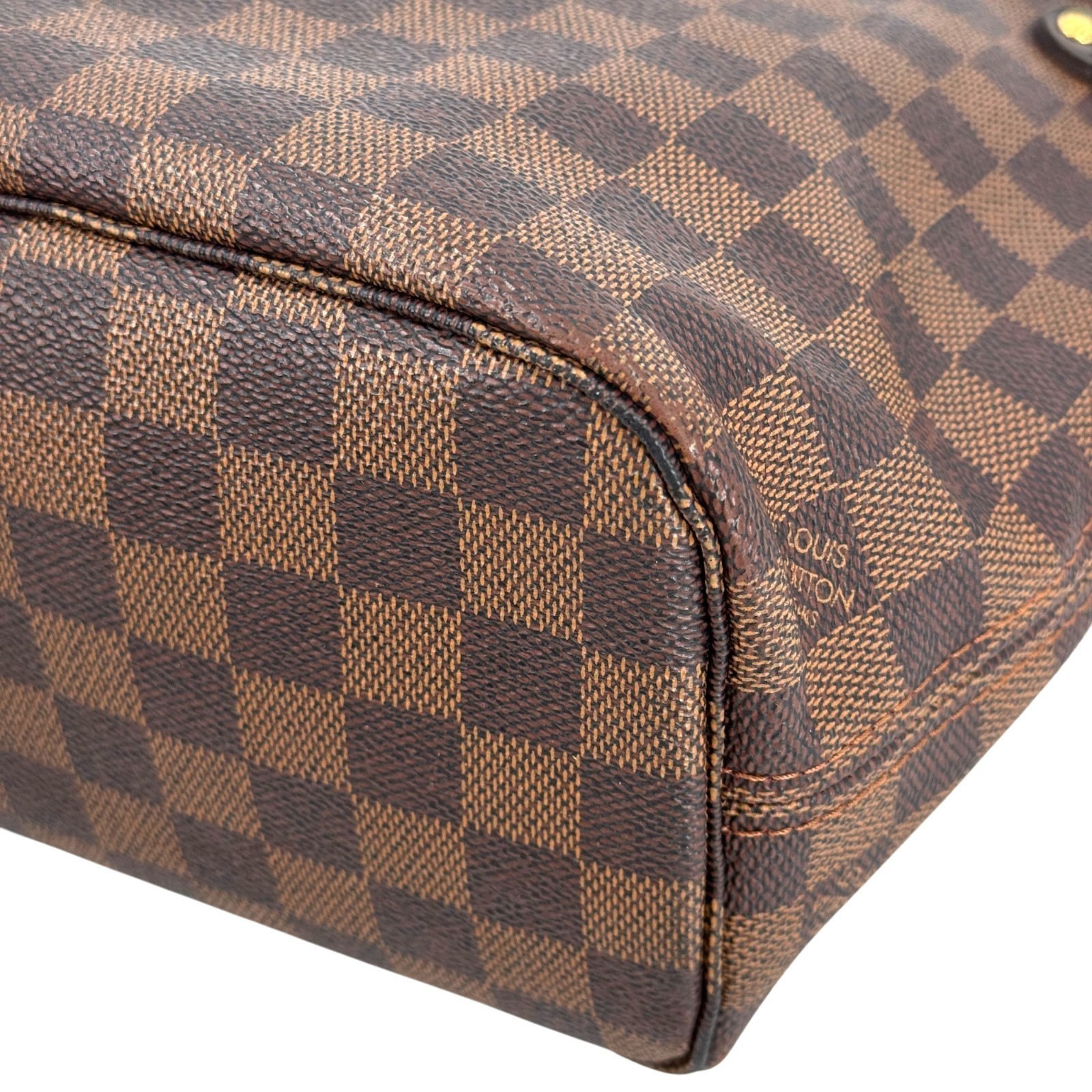 LOUIS VUITTON Neverfull PM Damier Ebene Canvas Shoulder Tote Bag N51109