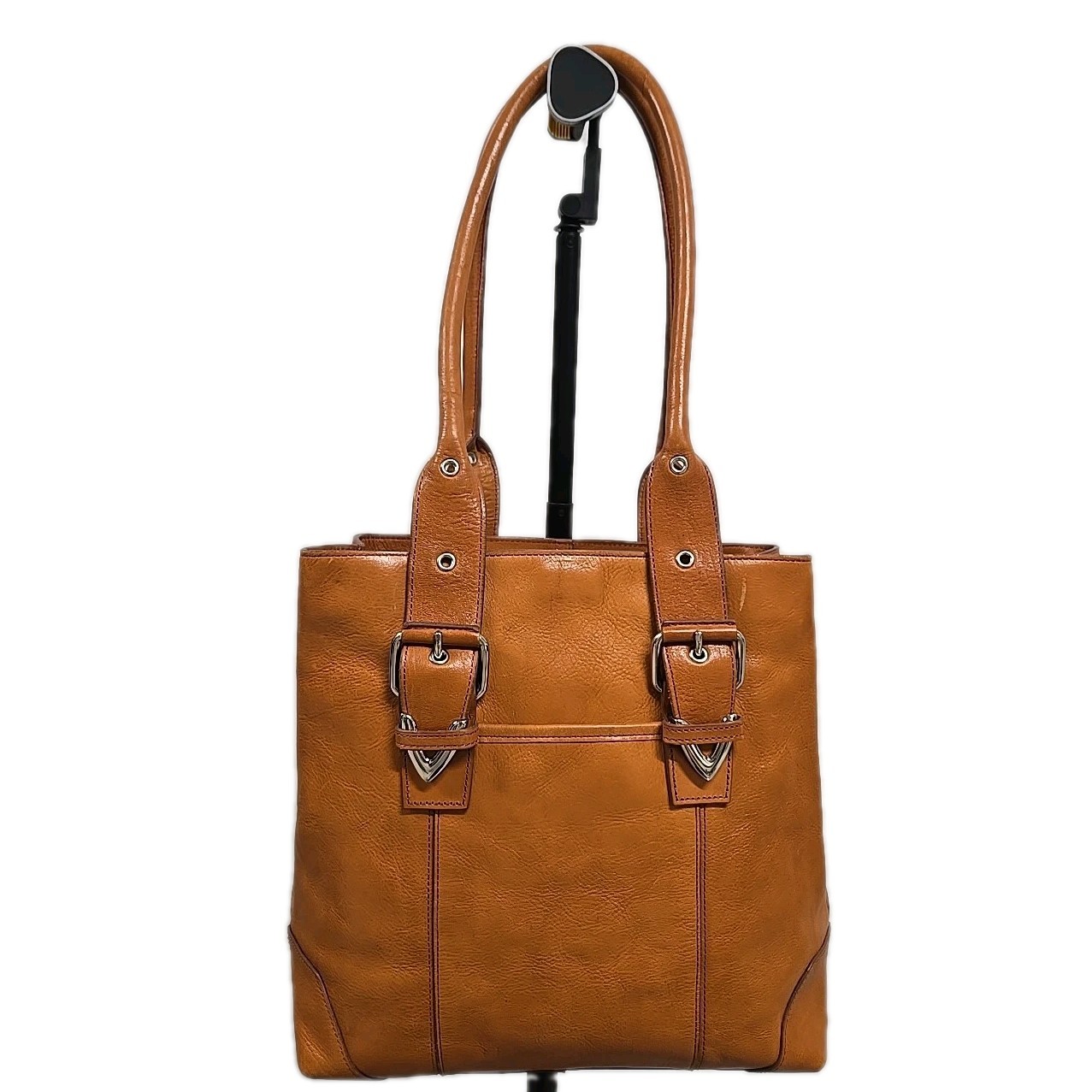Wilsons Leather Vintage Shoulder Bag 100% Leather Brownish Orange Size Medium