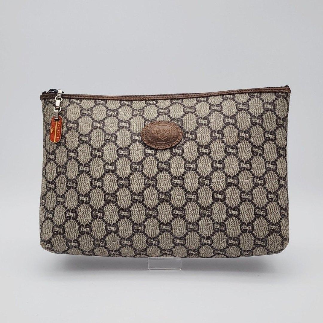 Gucci Plus Old Gucci Pouch Brown from JAPAN