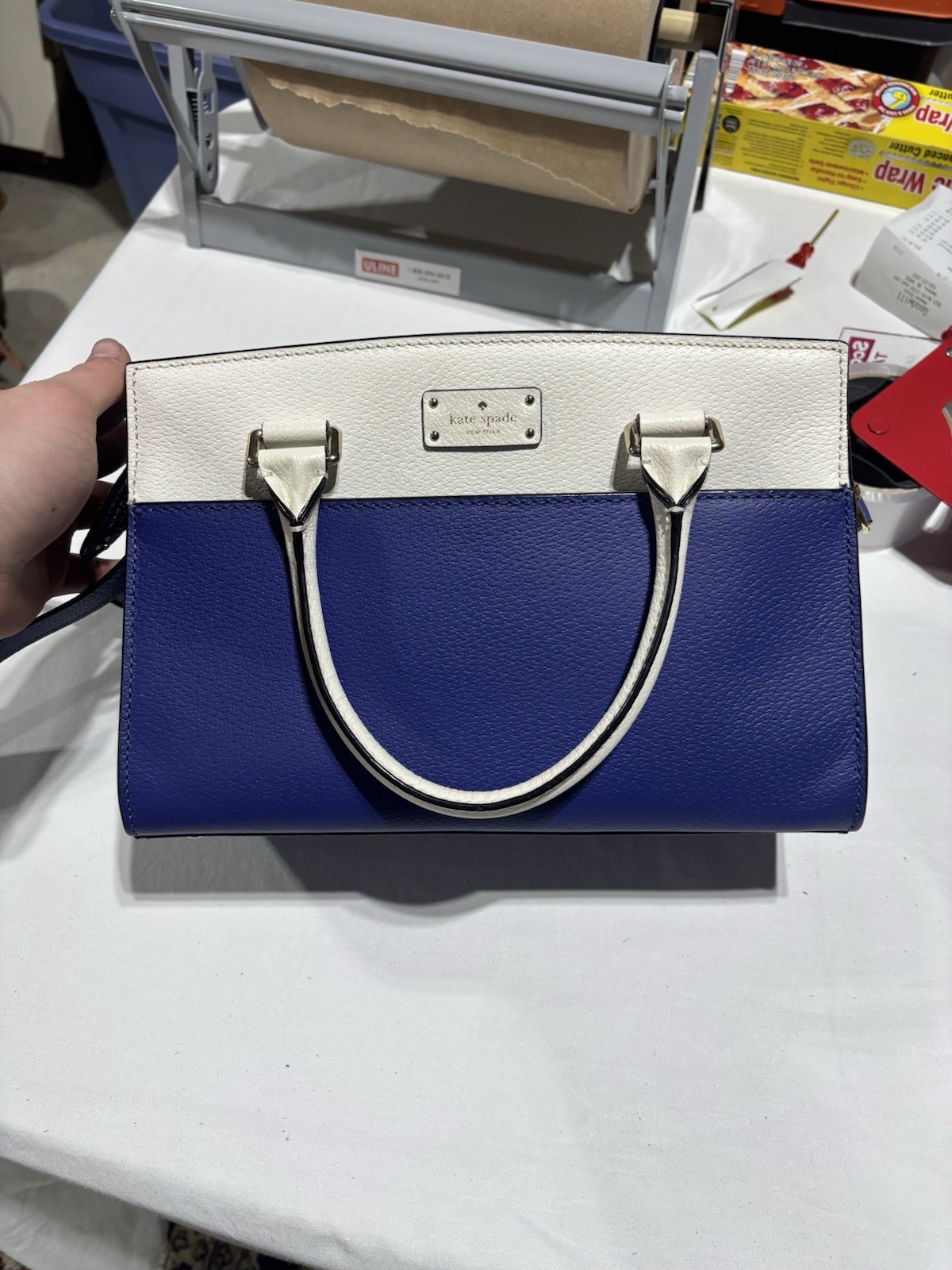 Kate Spade Grove Street Small Caley Leather Satchel – Aslhbl/Cmt