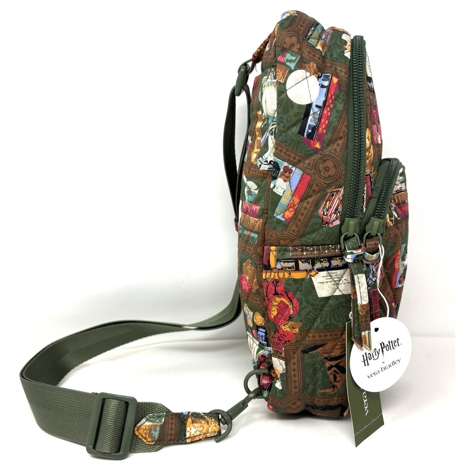 Vera Bradley Harry Potter Hogwarts Library Lorman Sling Backpack New EXACT 2025