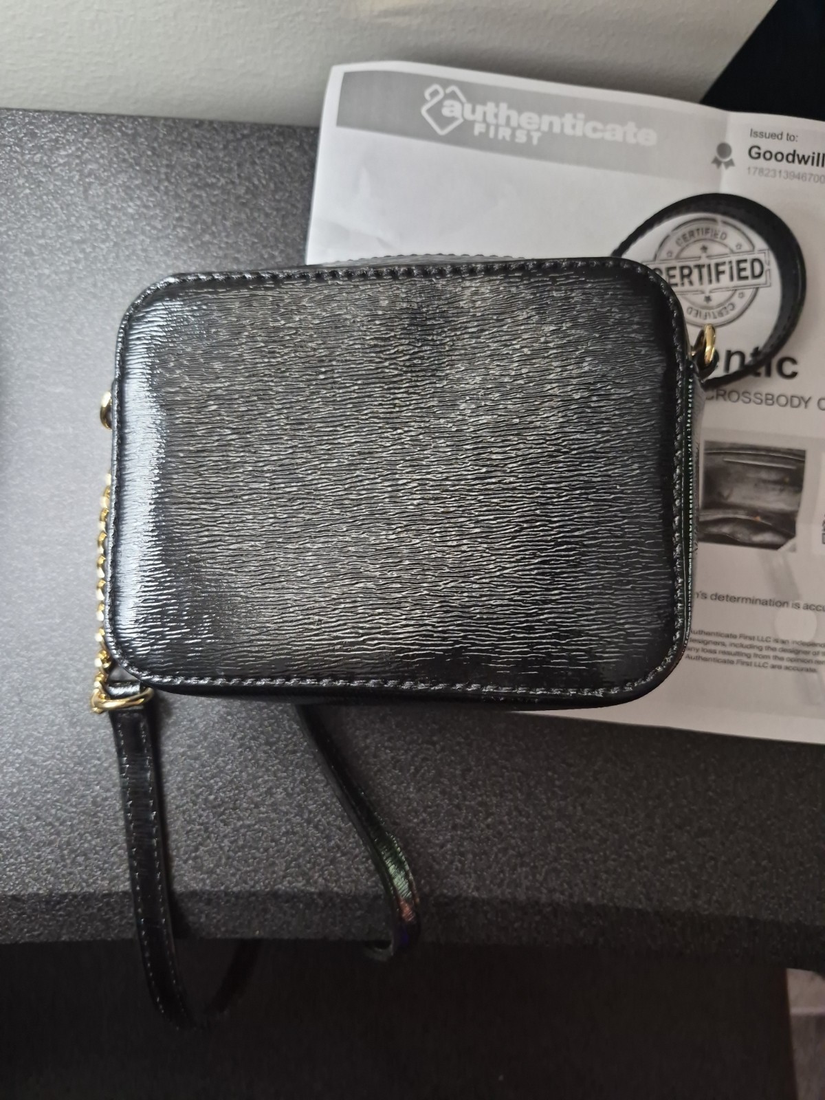 Michael Kors Patent Leather Camera Crossbody