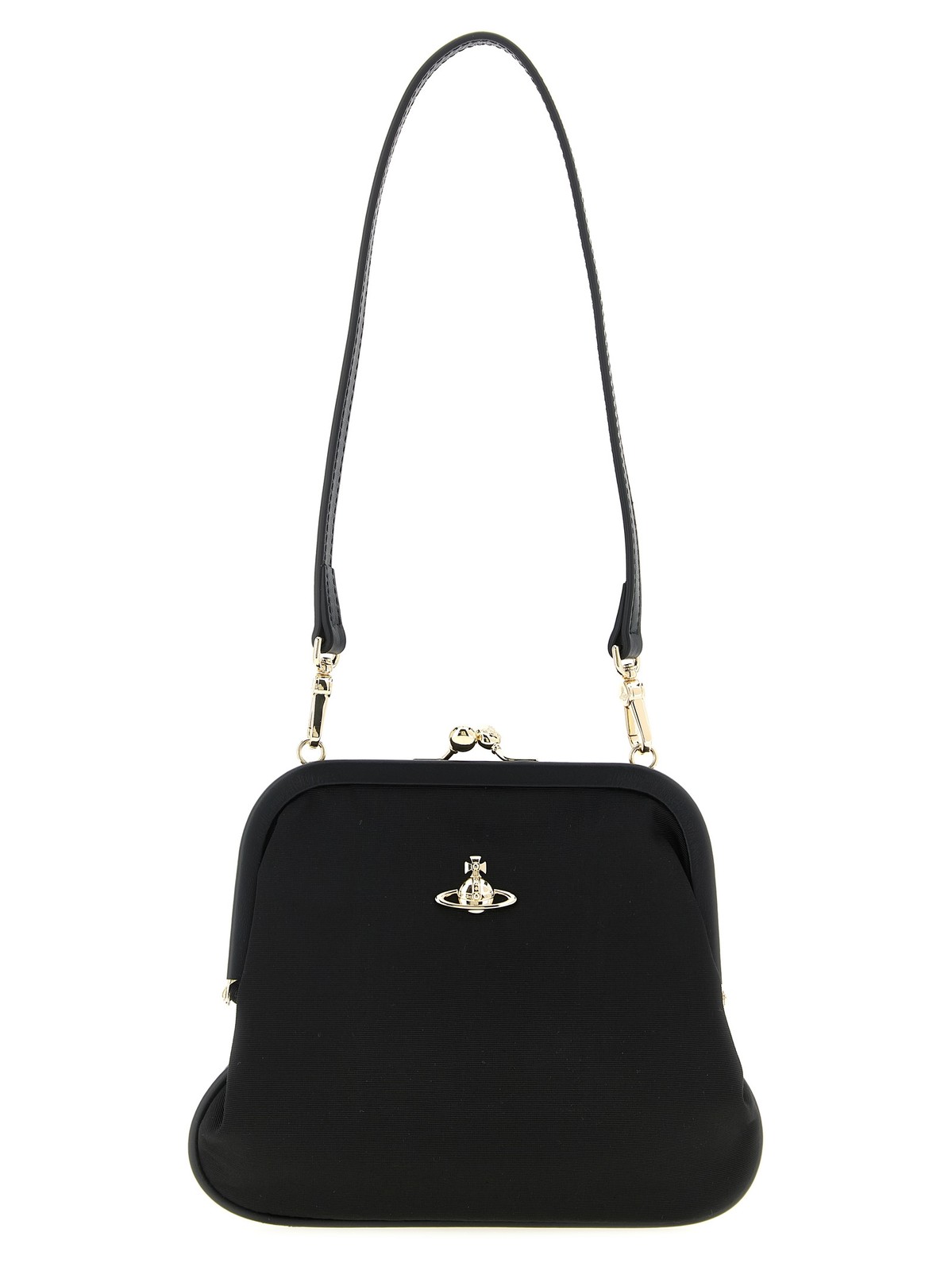 Vivienne Westwood Black Viscose Clutch Bag 100% Authentic – VI331773BM