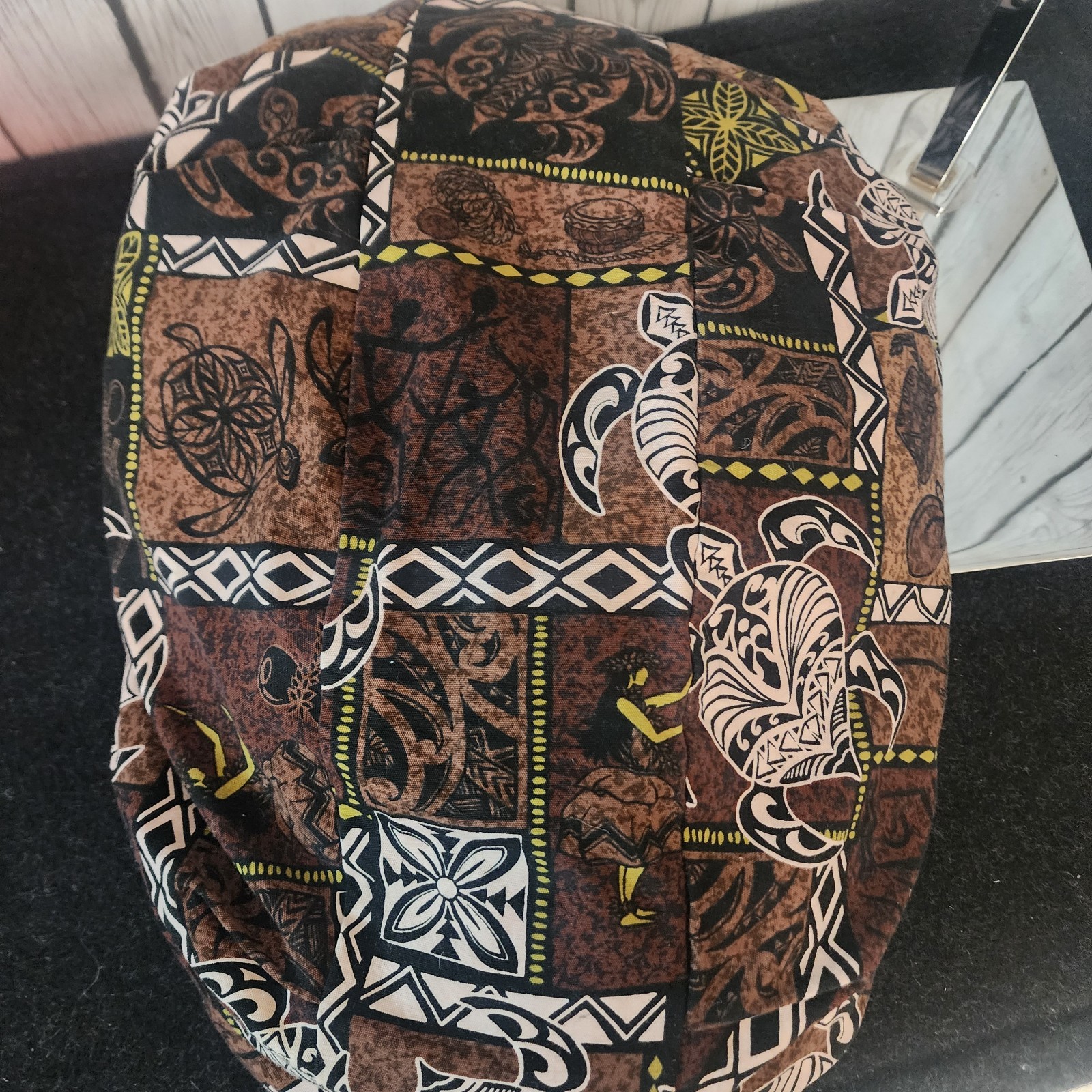 Local Design Hawaii Patchwork Turtle Hula Shoulder Hobo style Bag 25”
