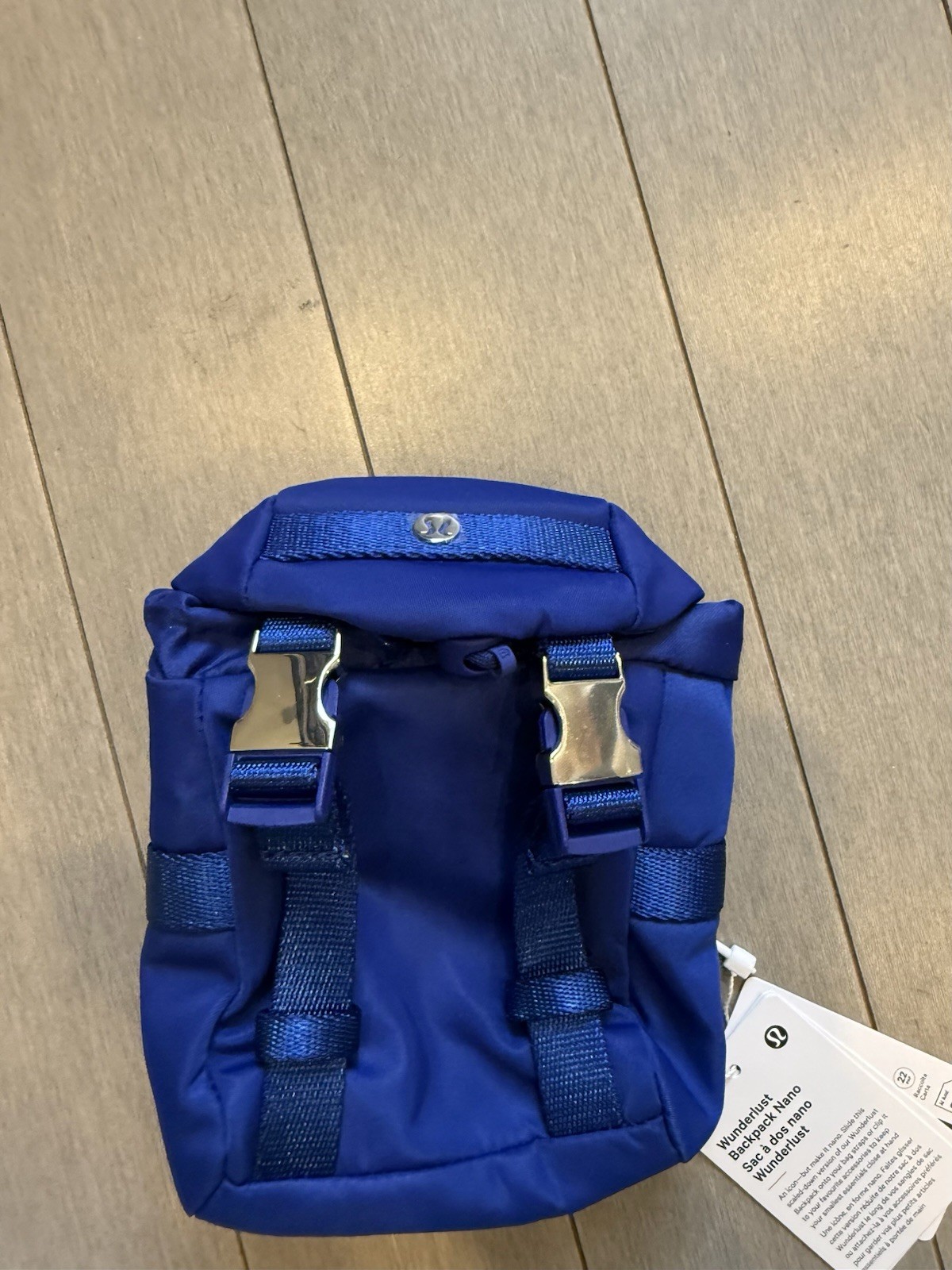Lululemon Wunderlust Nano Backpack Riverside/Silver Water-Repellent Mini Bag