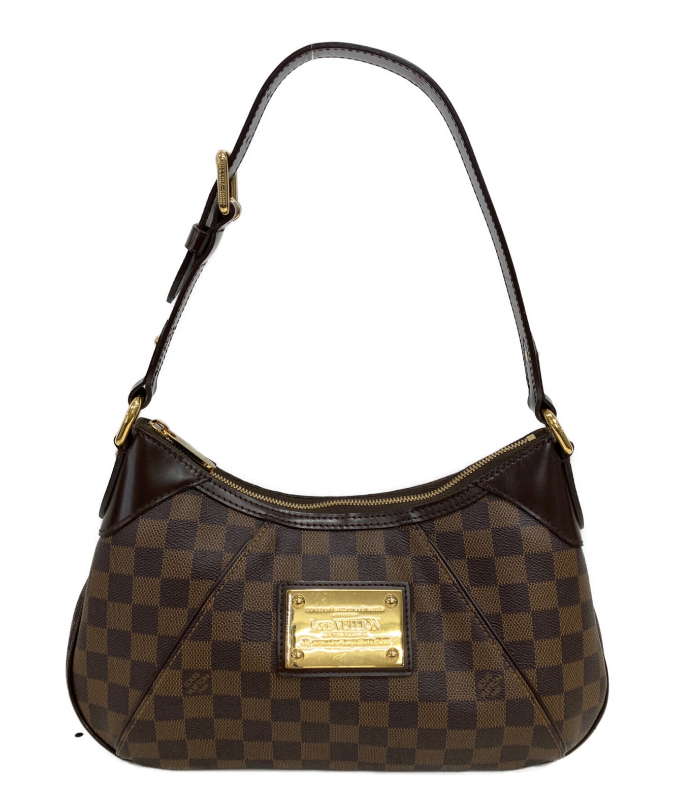 Louis Vuitton Thames PM N48180 Coated Canvas Brown Shoulder Bag #TFB1408