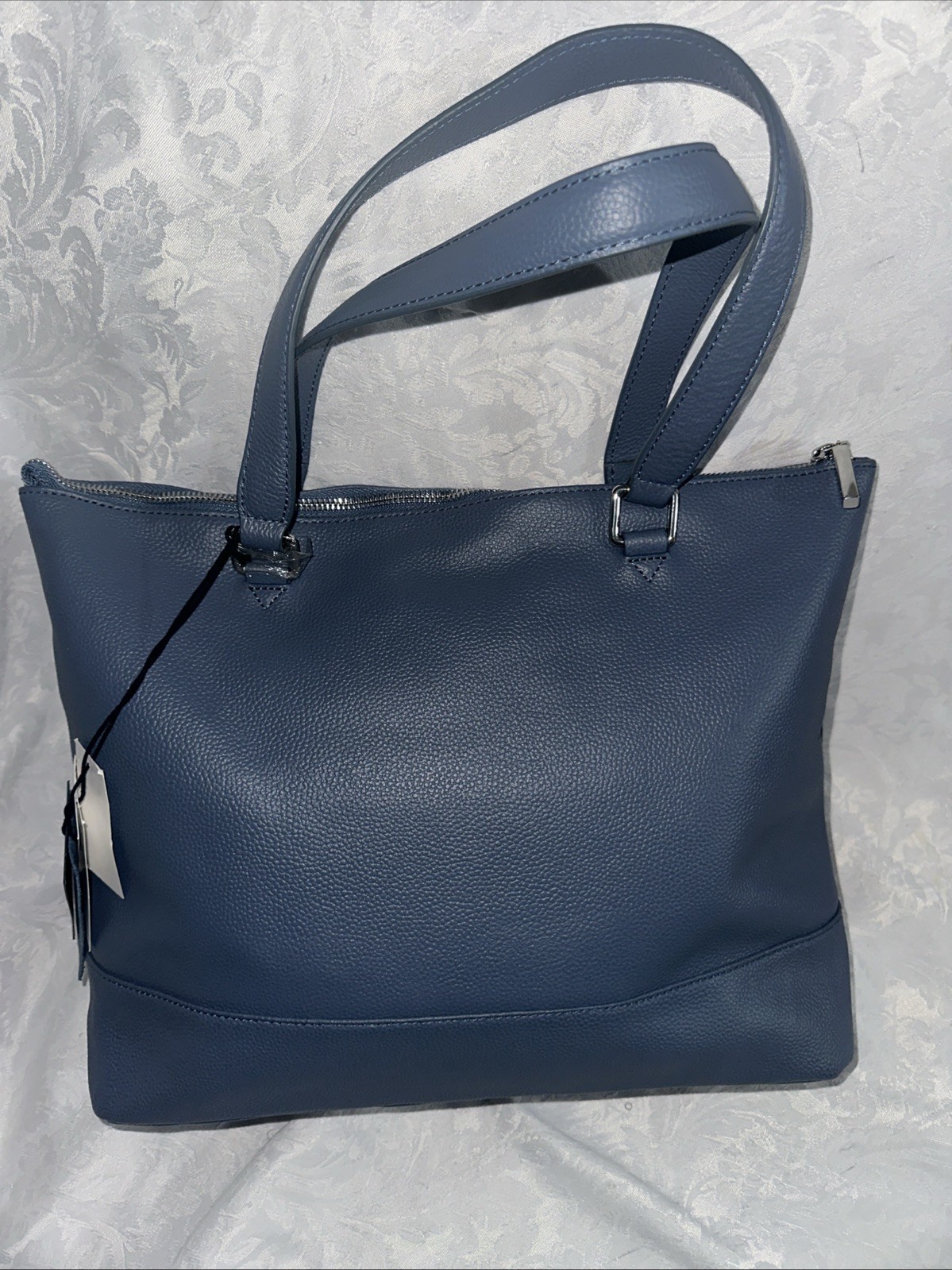 CELINE DION FALSETTO COLLECTION SHOULDER BAG RFID ART 137 LEATHER BLUE + DUST BG