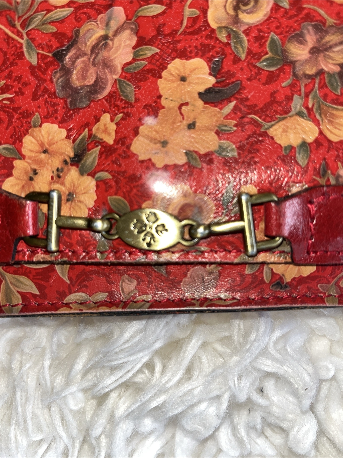 Patricia Nash Rosso Fiore Collection Apricale Crossbody Bag (Rosso Fiore)