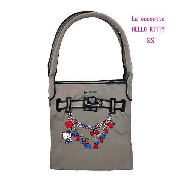 ≪Authentic≫LA COUSETTE HELLO KITTY CHARM / New Classical Eco Bag SS GRAY