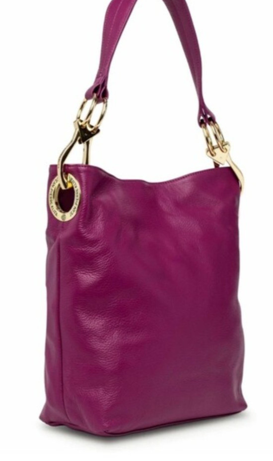 Y2K Leather JPK Paris 75 Hobo Bucket Shoulder Bag Tote Rich Burgundy Rare