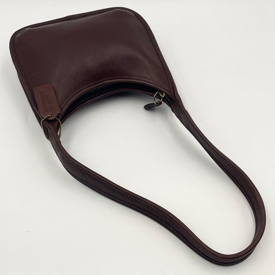 OLD COACH Ergo 9020 Zip Hobo Shoulder Bag Brown Vintage Leather Y2K Used