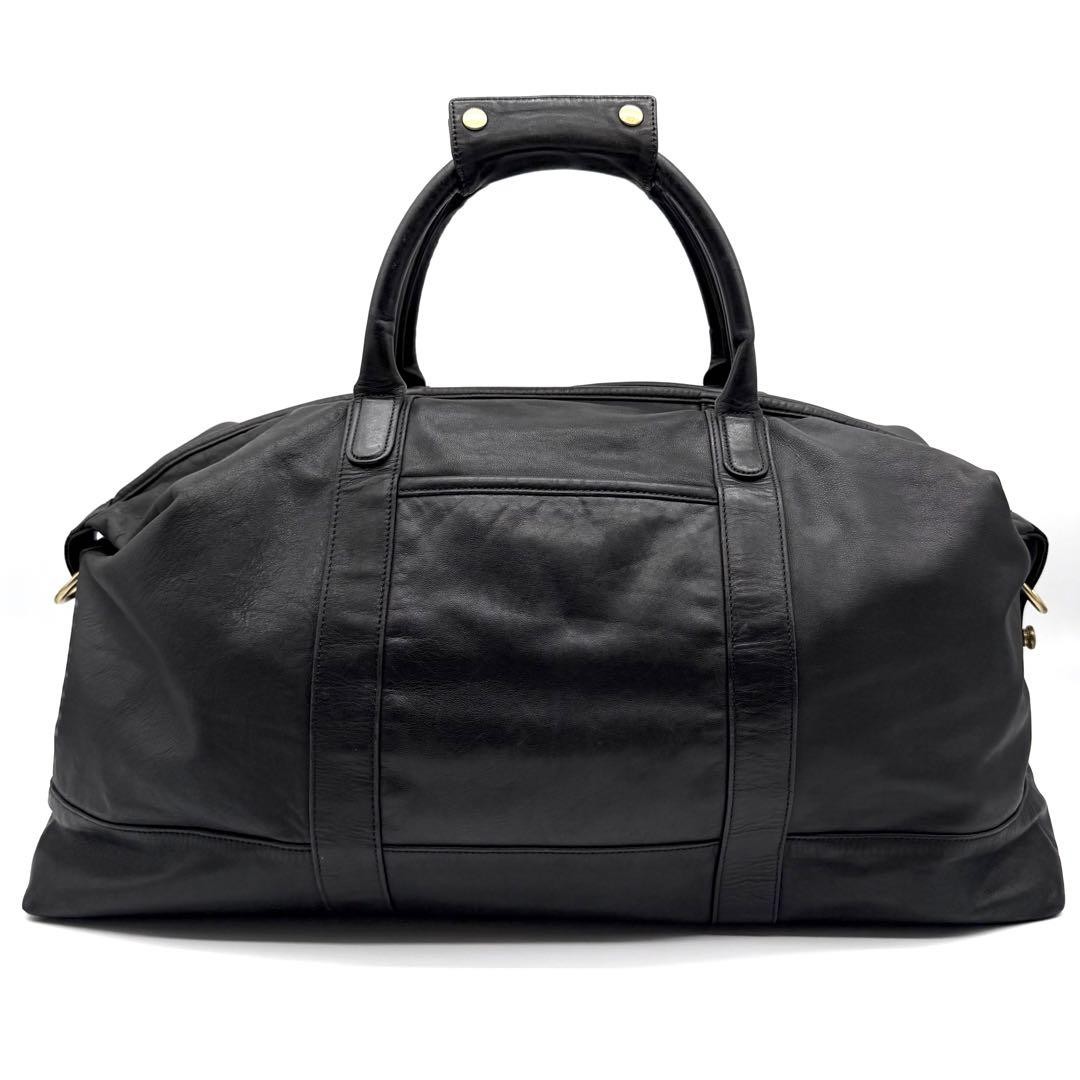 OLD COACH Old Coach Boston Bag All Leather Black