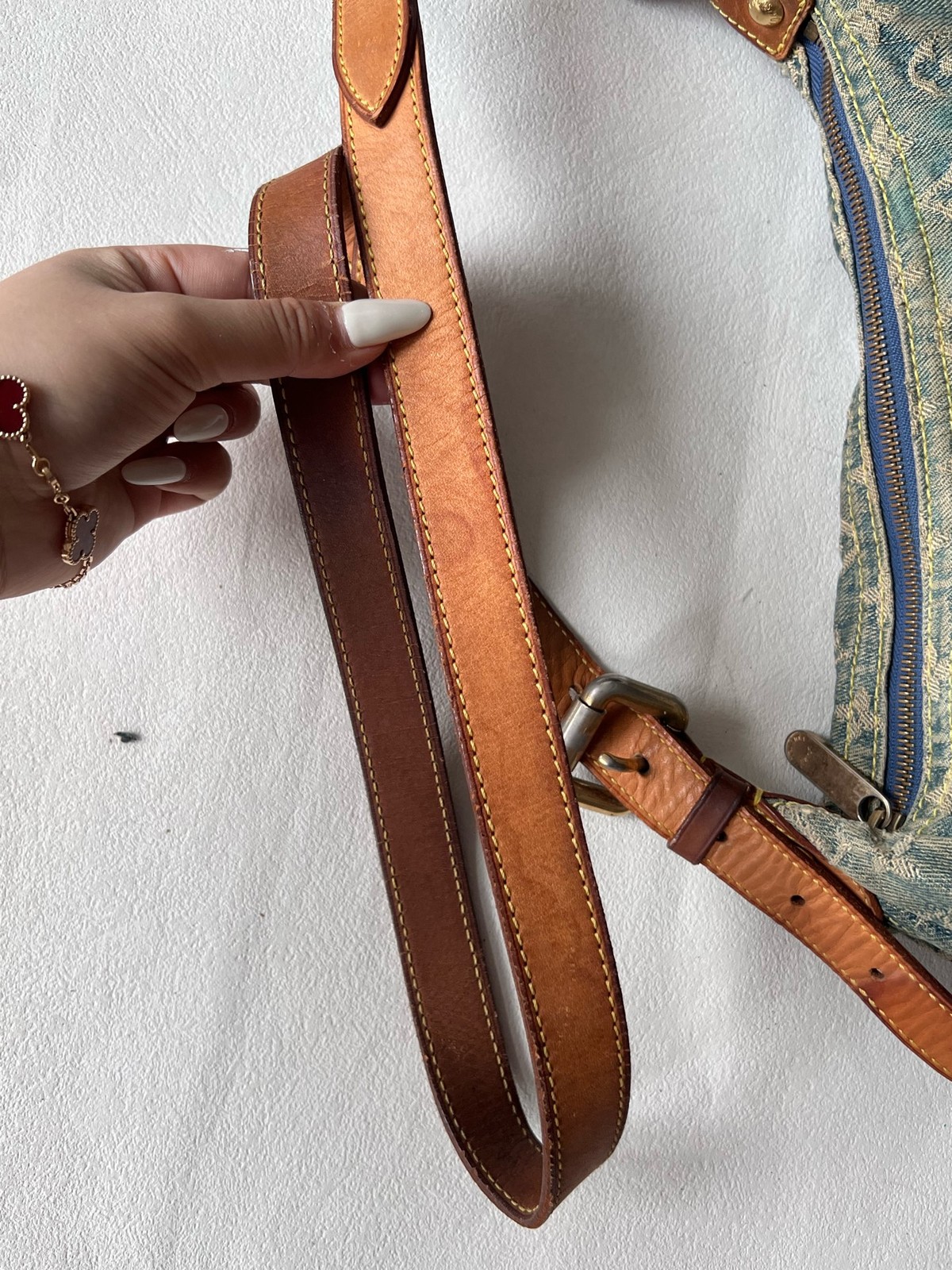 Louis Vuitton Monogram Denim Baggy Normal Blue Denim Shoulder&Crossbody Bag Duty