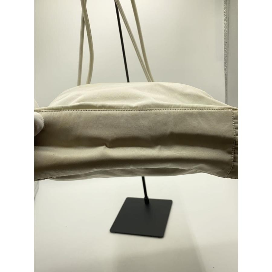 PRADA Gray Tote Bag Women Double Shoulder Straps Stains Rust 11.4in Auth