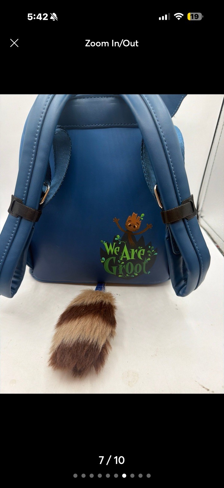 Loungefly SDCC 2023 Marvel GotG Rocket & Groot Mini Backpack & Wallet Set