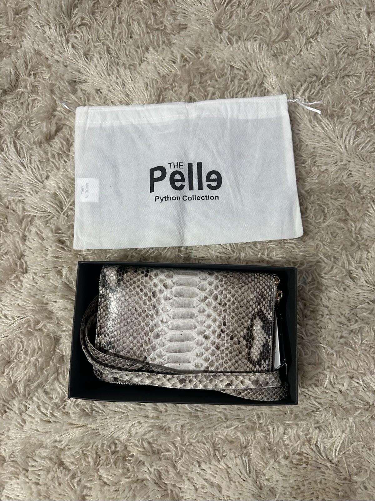 The Grand Pelle Studio Python Collection Purse NWT , Box And Dust Bag. Not Used