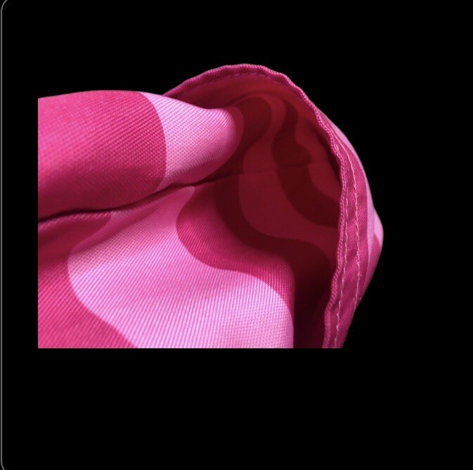 16x18in Victoria Secret Pink Striped Canvas Tote Bag Featuring Side Pockets