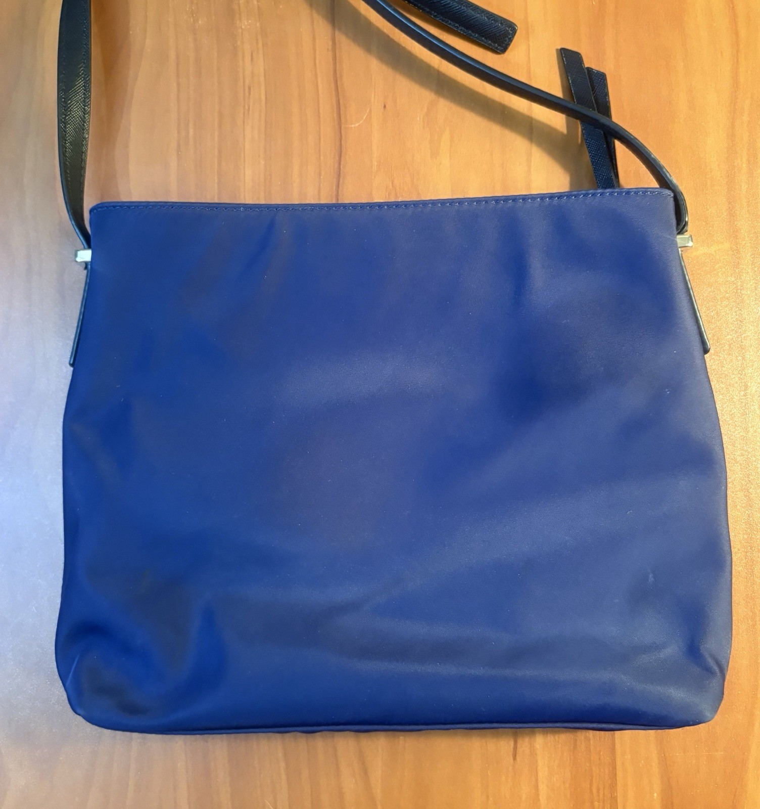 Kate Spade Blake Avenue Dark Blue Nylon Crossbody Bag Gold Tone Hardware