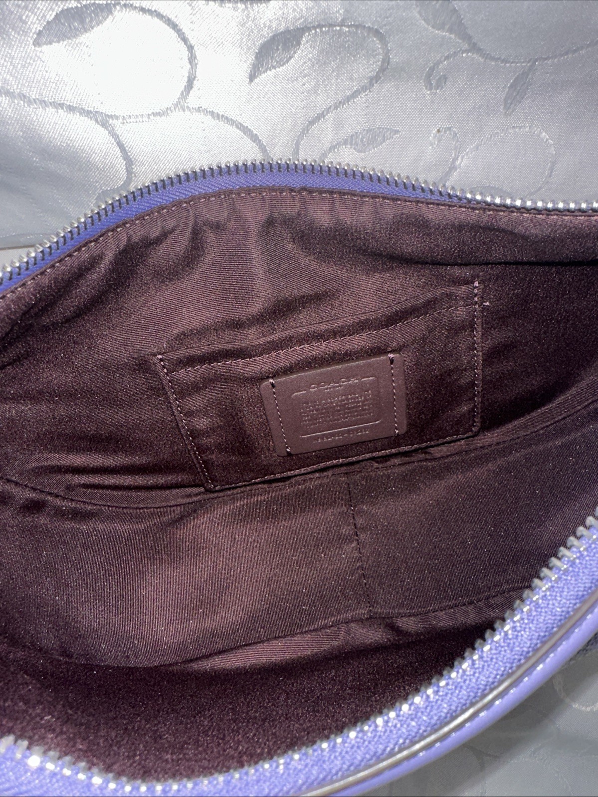 COACH ARIA SHOULDER/CROSSBODY BAG GENUINE LEATHER VIOLET BNWT